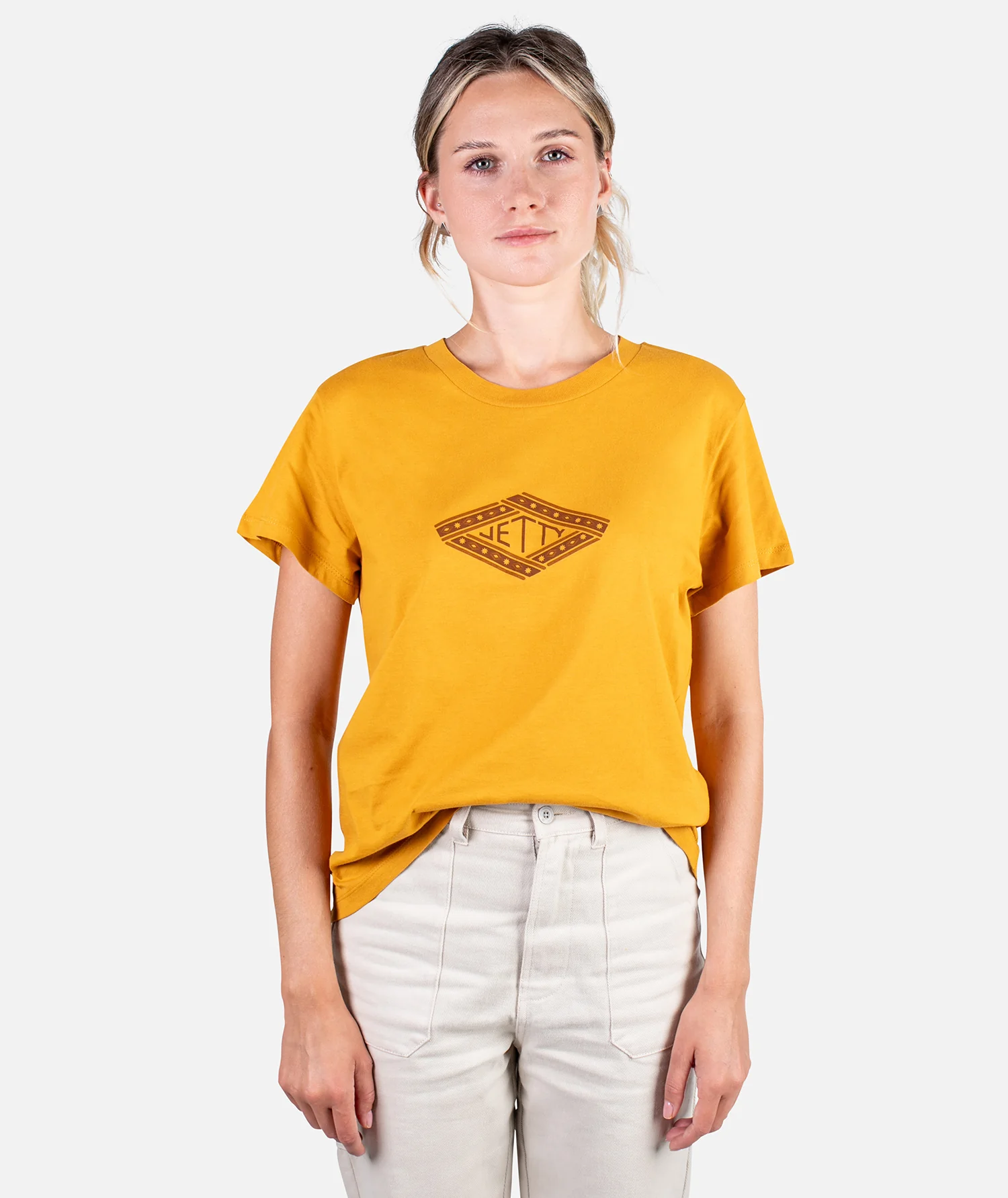 Gemstone Boyfriend Tee - Mustard - Image 2