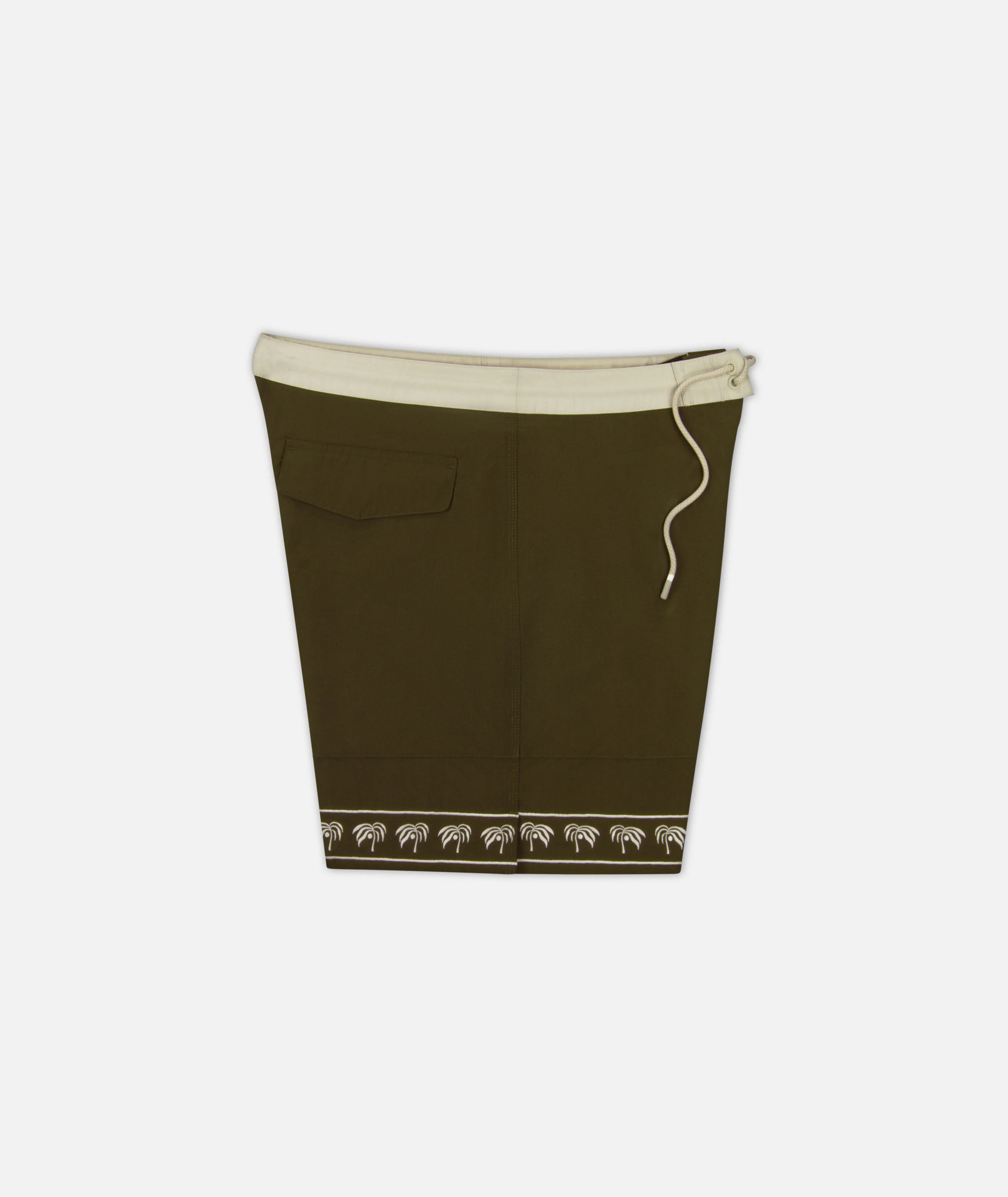 Glendola Embroidered Boardshort - Brown - Image 2