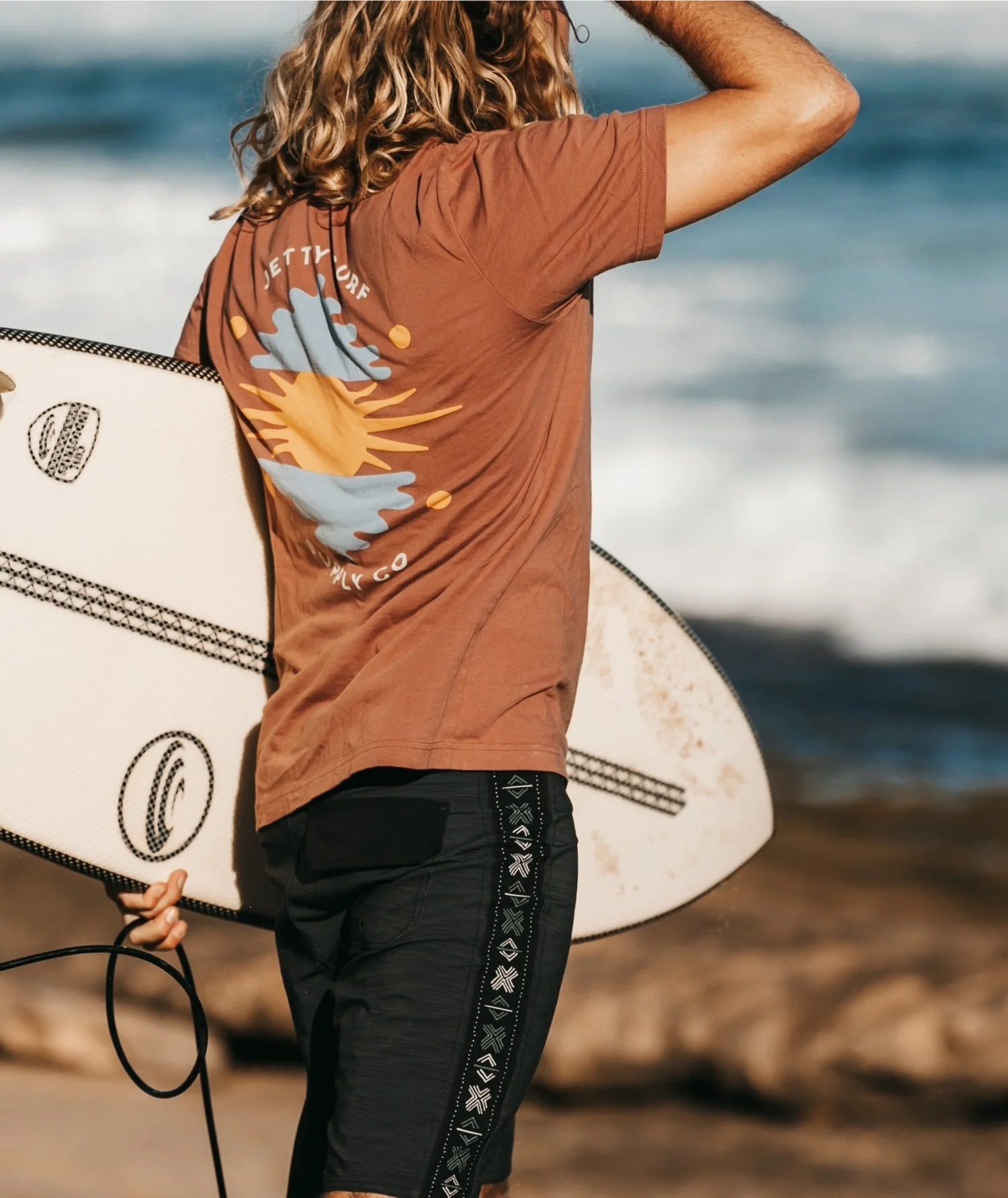 Golden Hour Tee - Brown - Image 3