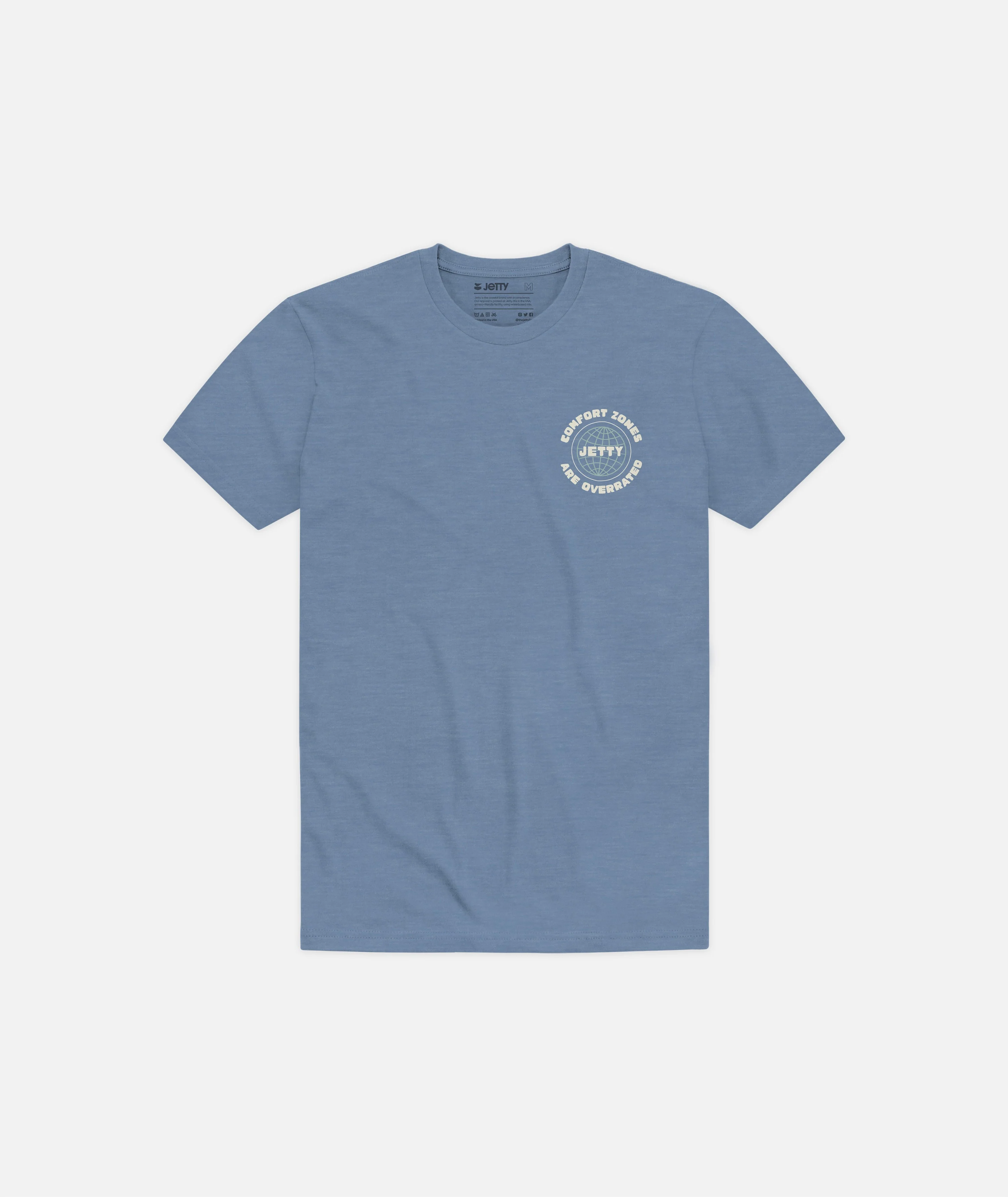 Grom Comfort Zones are Overrated Tee - Blue - Image 2
