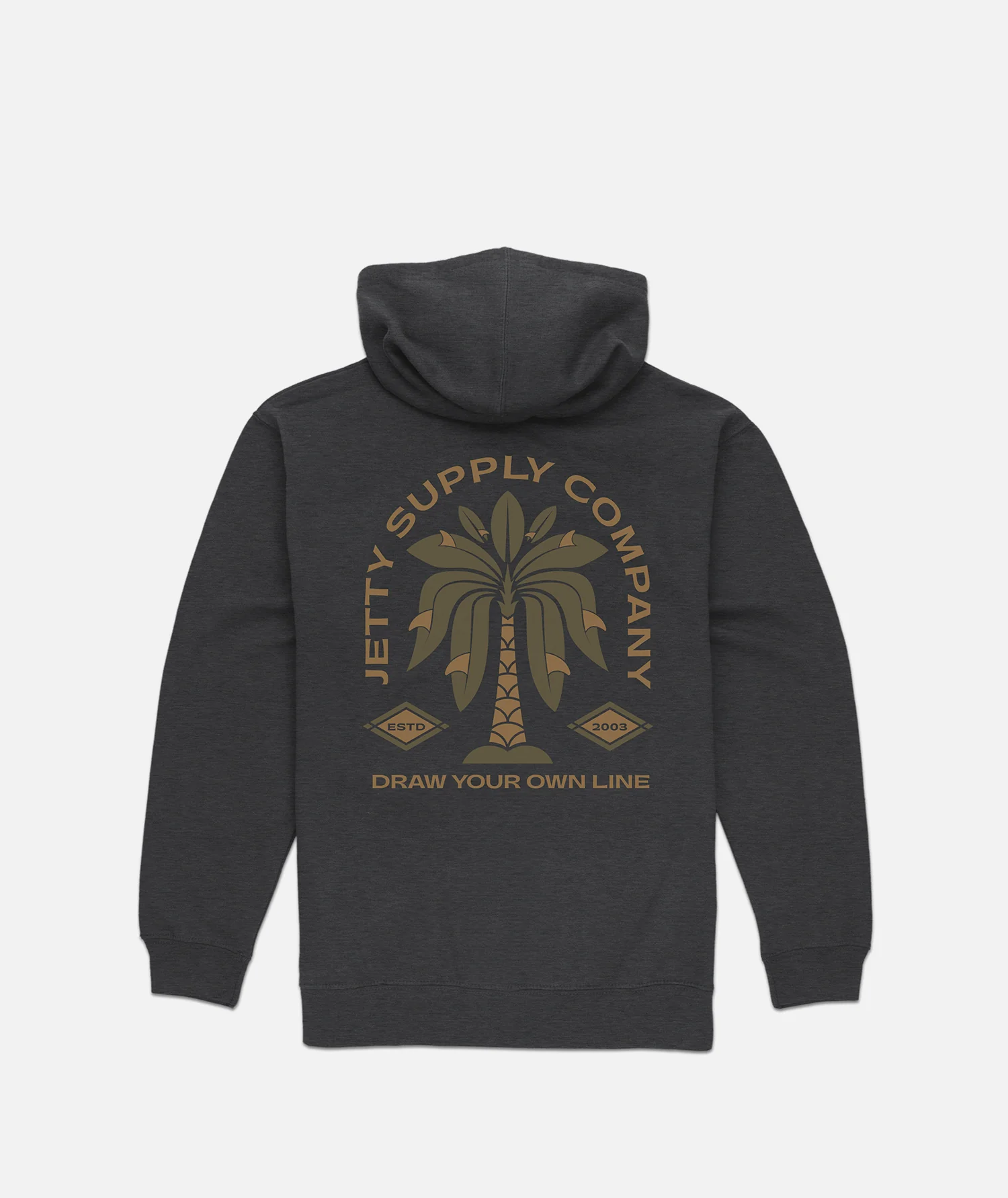 Grom Fins Hoodie - Charcoal