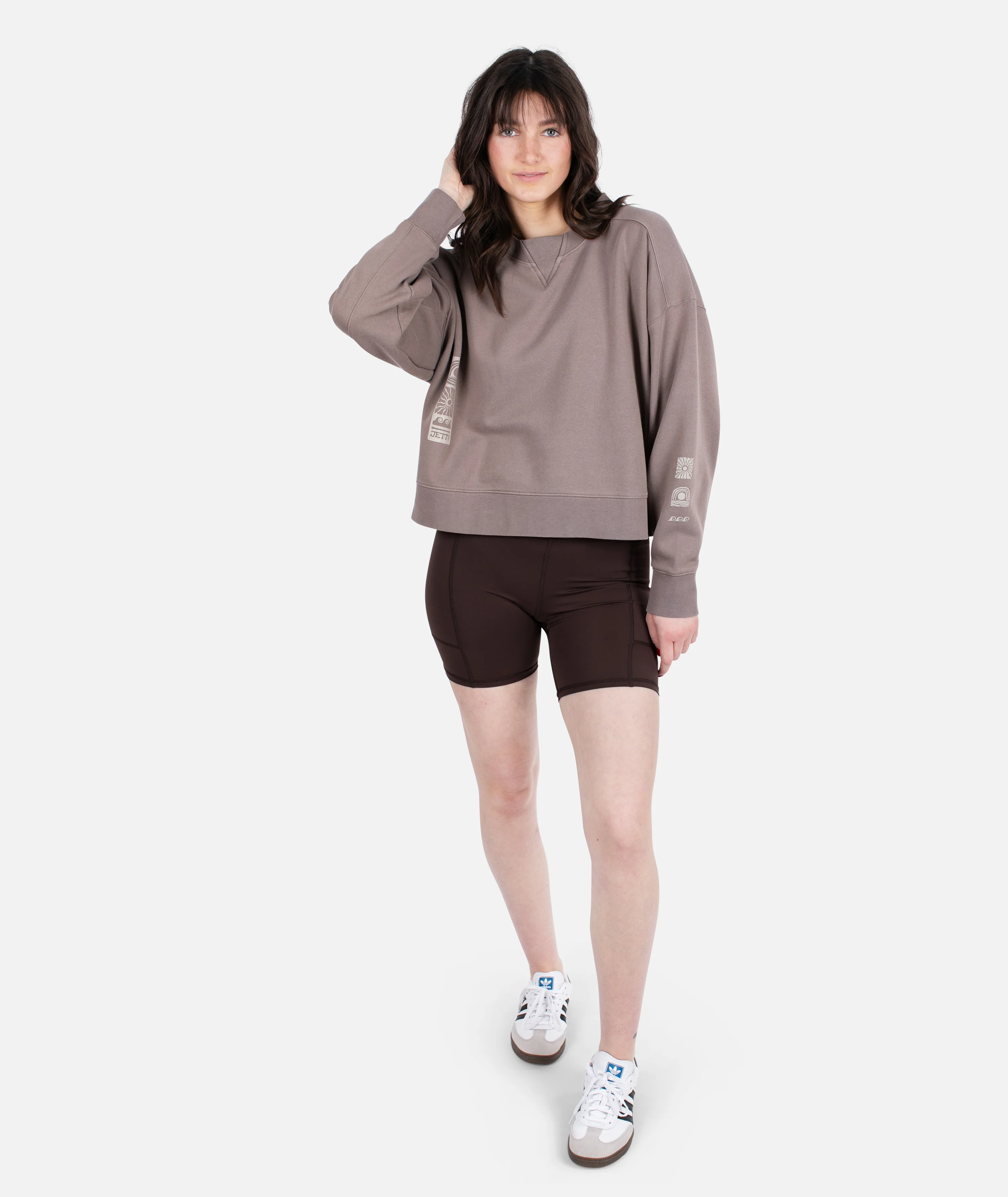 Happy Place Crewneck - Brown - Image 4