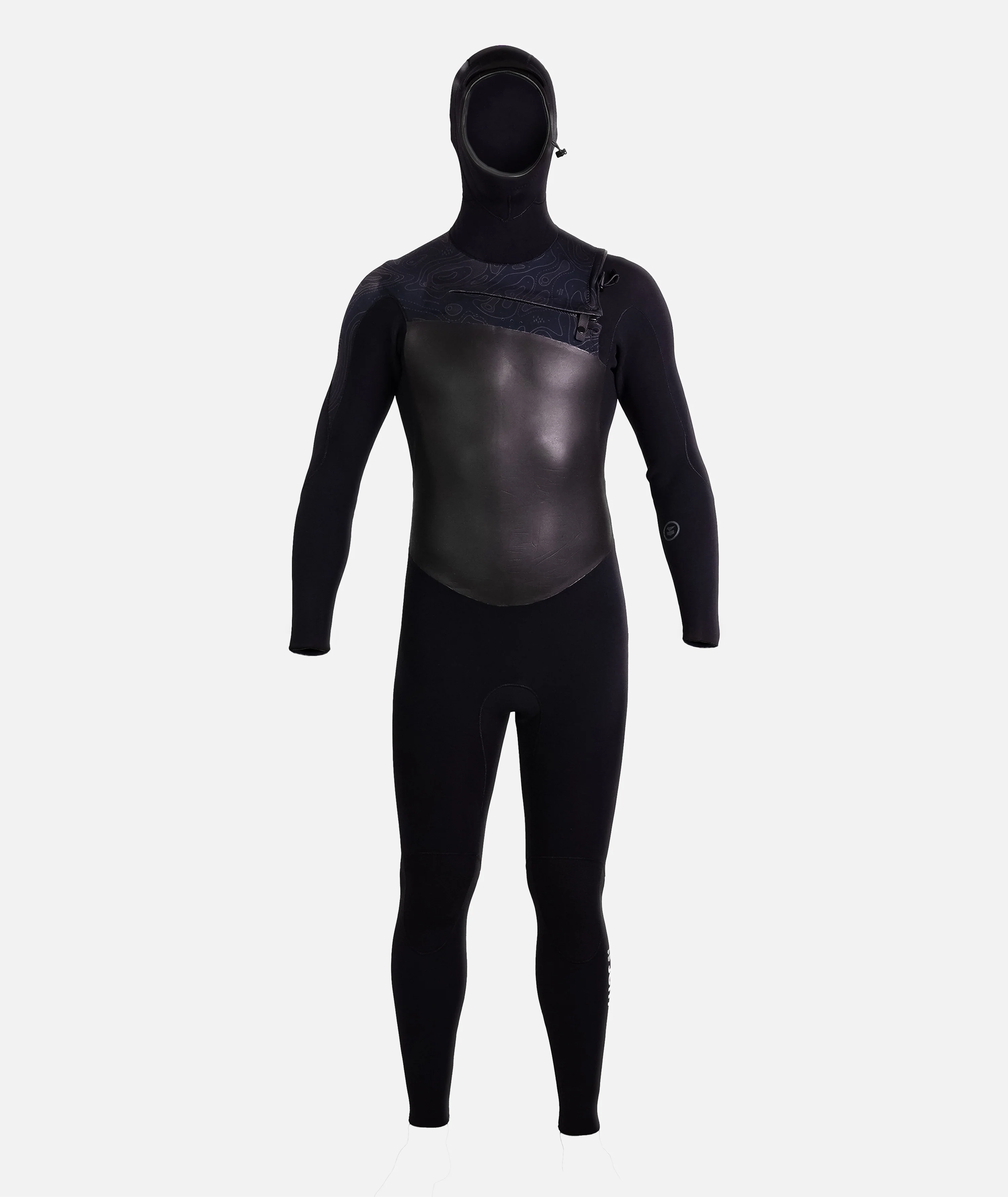 Hooded 4/3 Wetsuit - Black - Image 3
