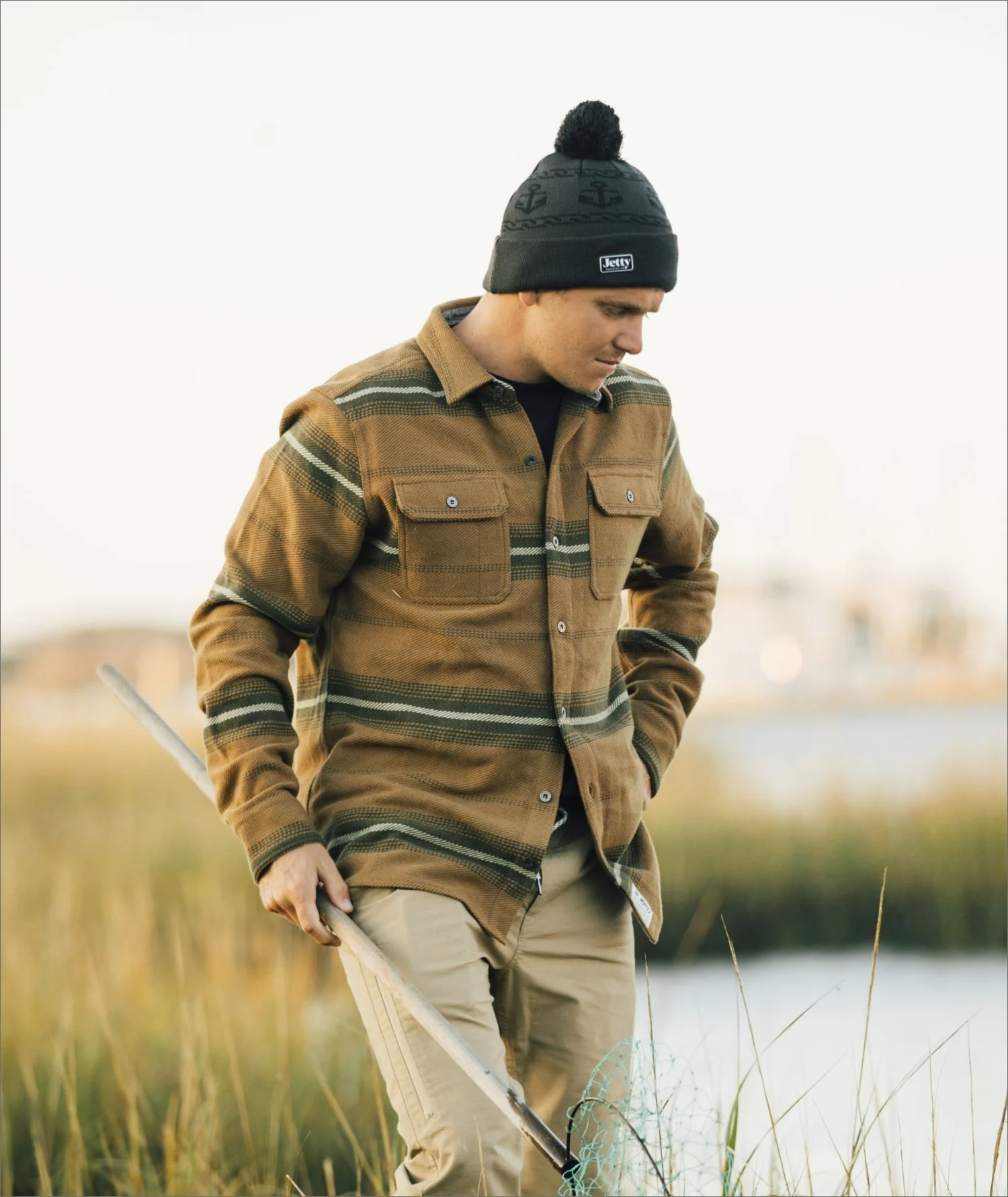 F22 Horizon Flannel - Charcoal - Image 2