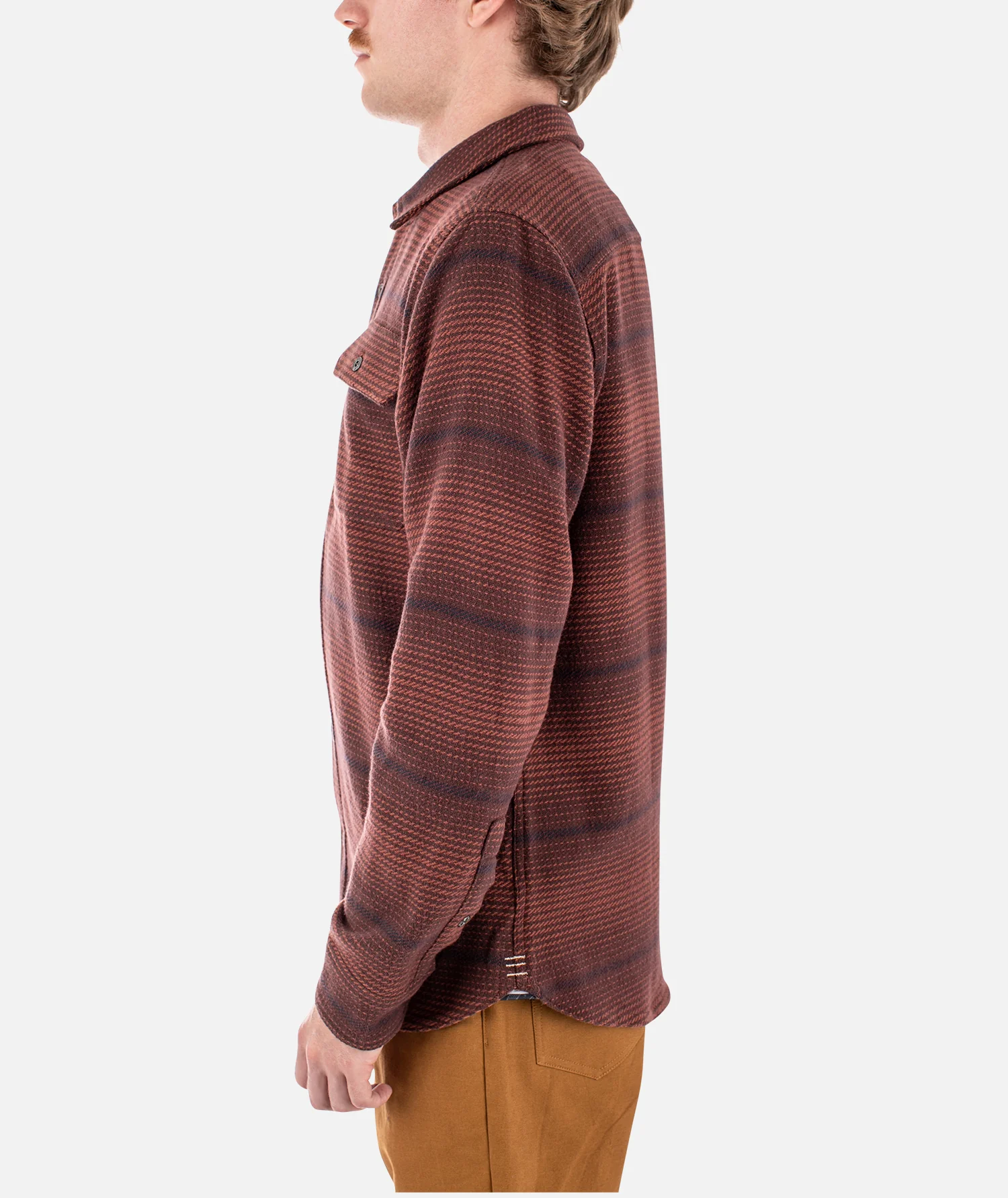 Horizon Flannel - Oxblood Black - Image 3