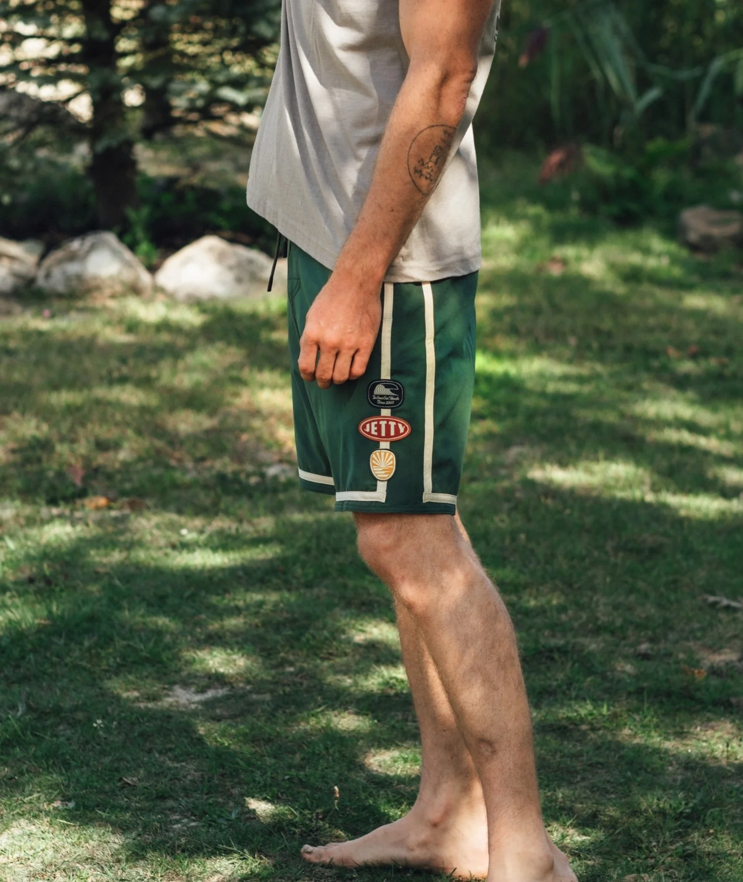 Hudson Hybrid Boardshort - Green - Image 2