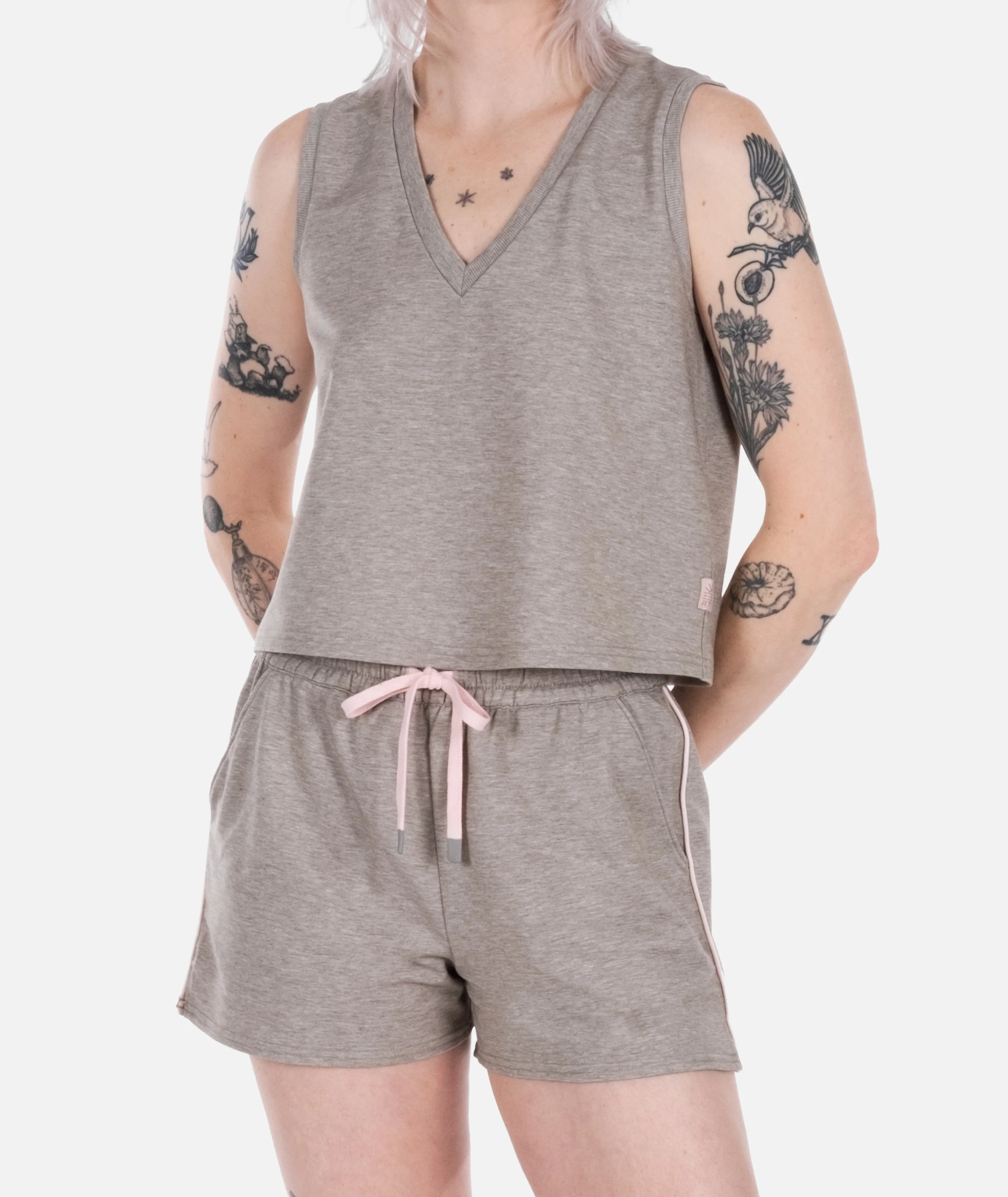 Isle Lounge Short - Warm Grey