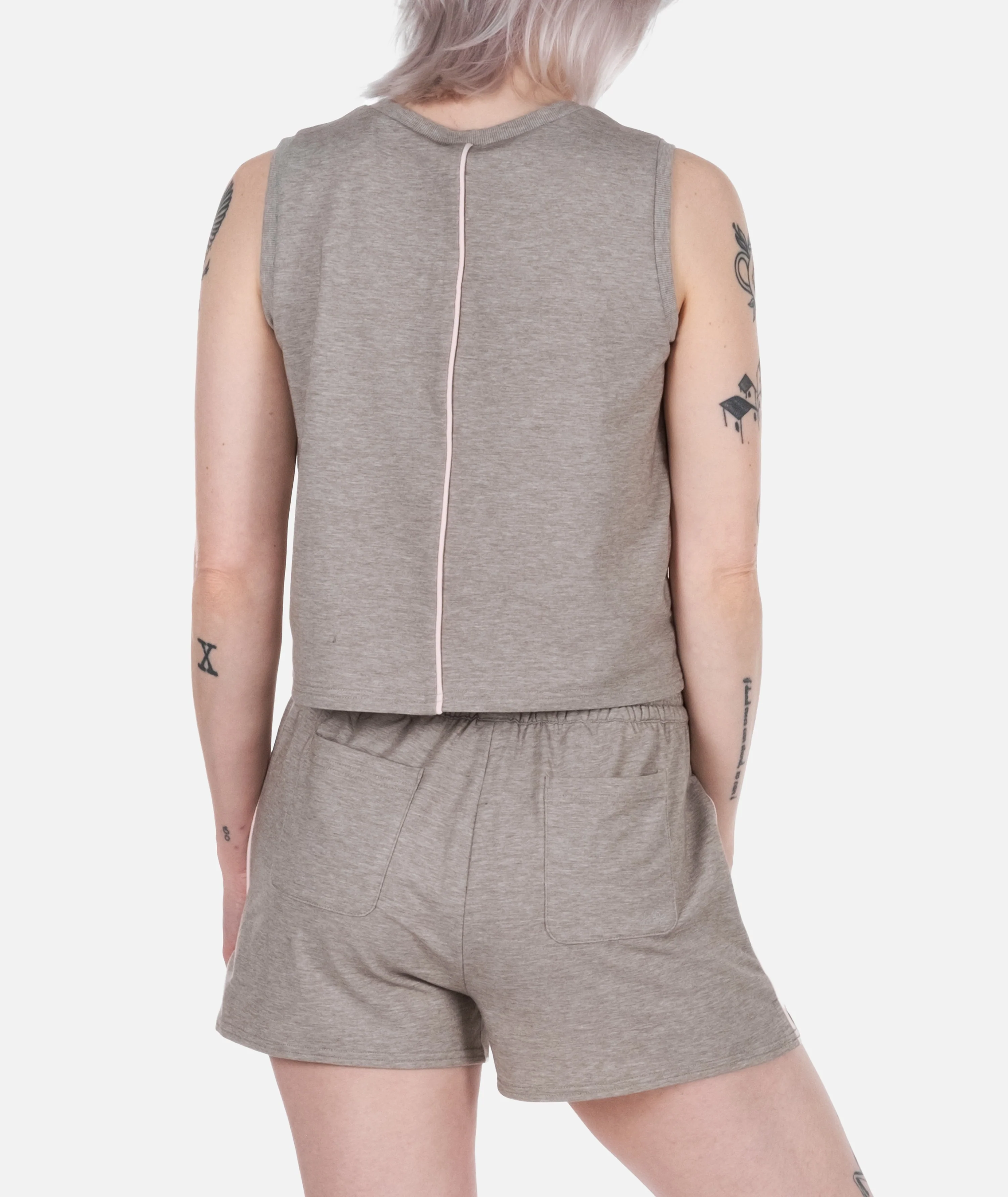 Isle Lounge Short - Warm Grey - Image 2