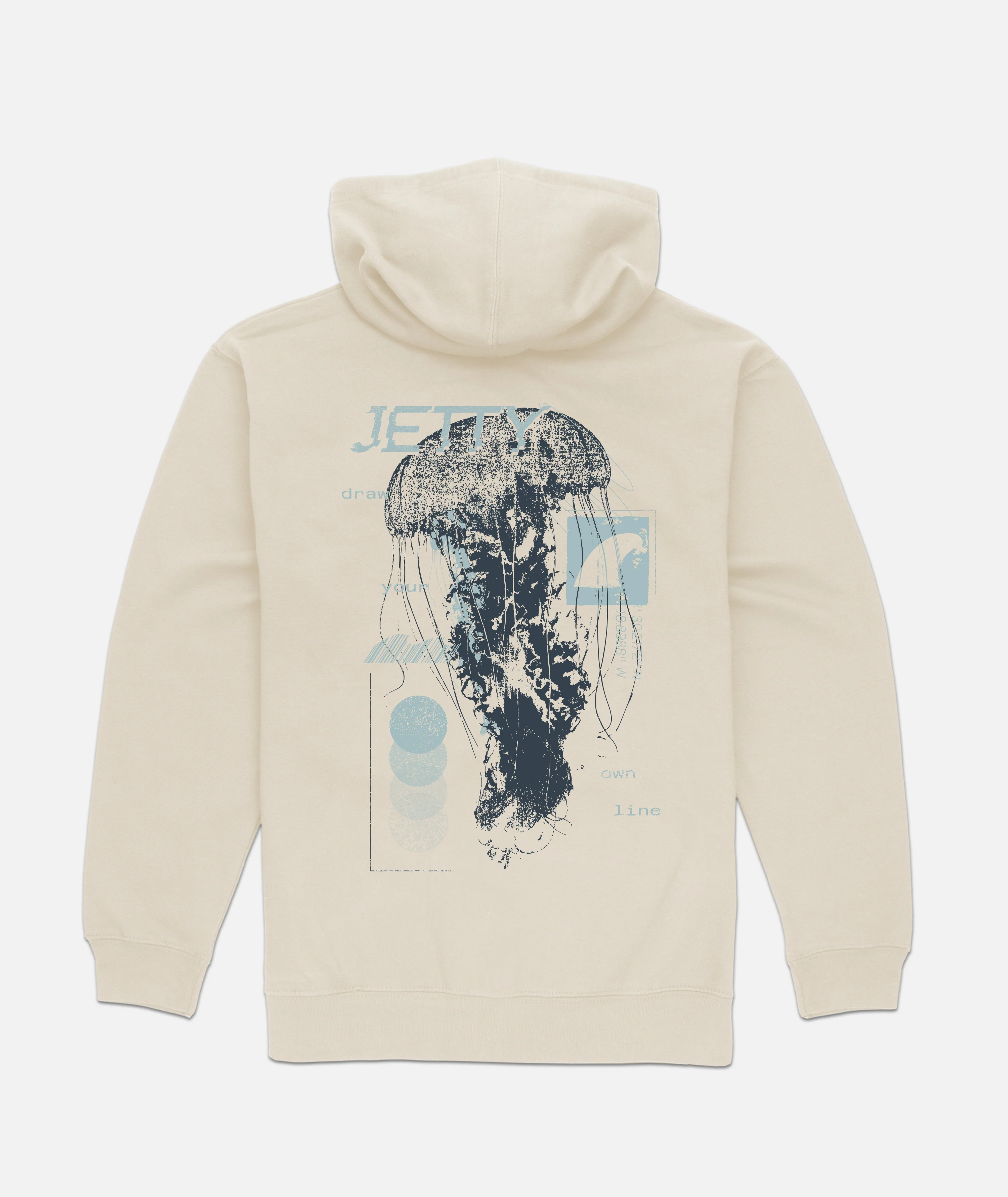 Jelly Glitch Hoodie - Bone