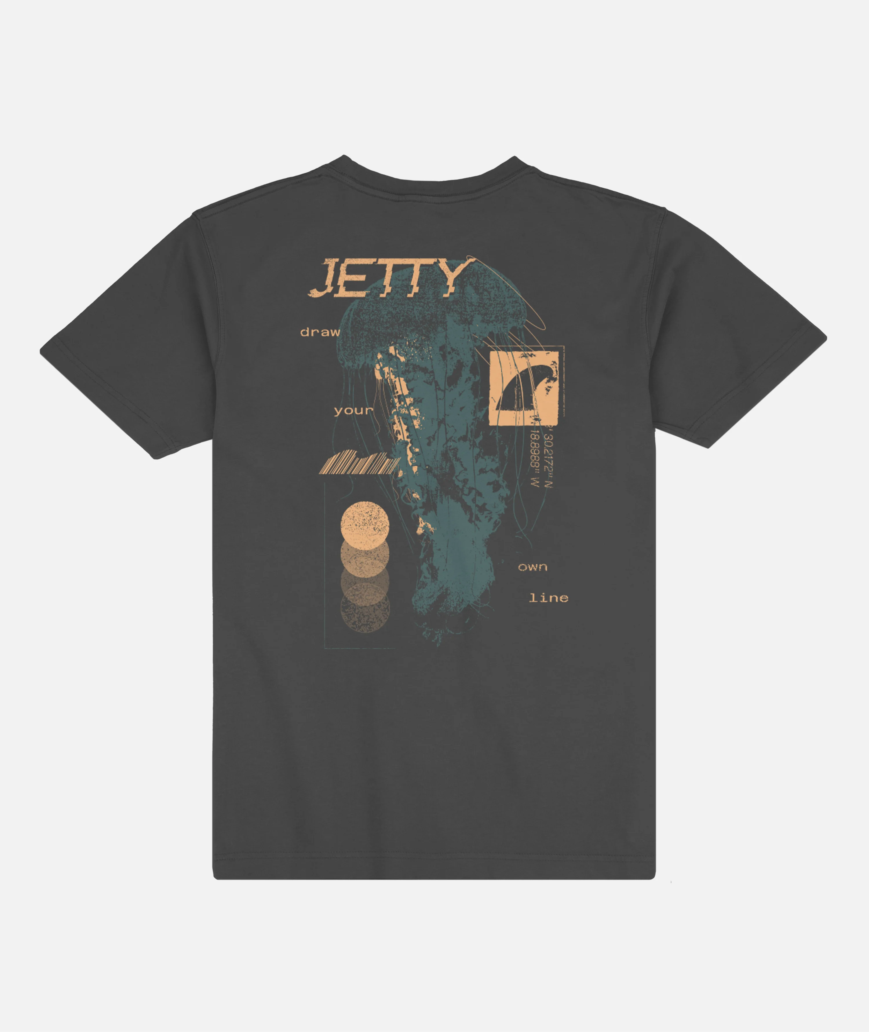 Jelly Glitch Tee - Pirate Black