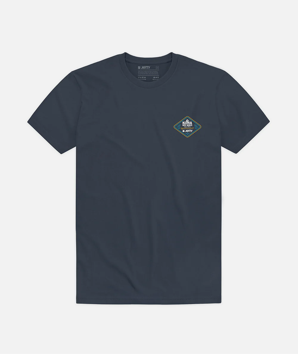 Jetty x Kona Neon Tee - Navy - Image 2
