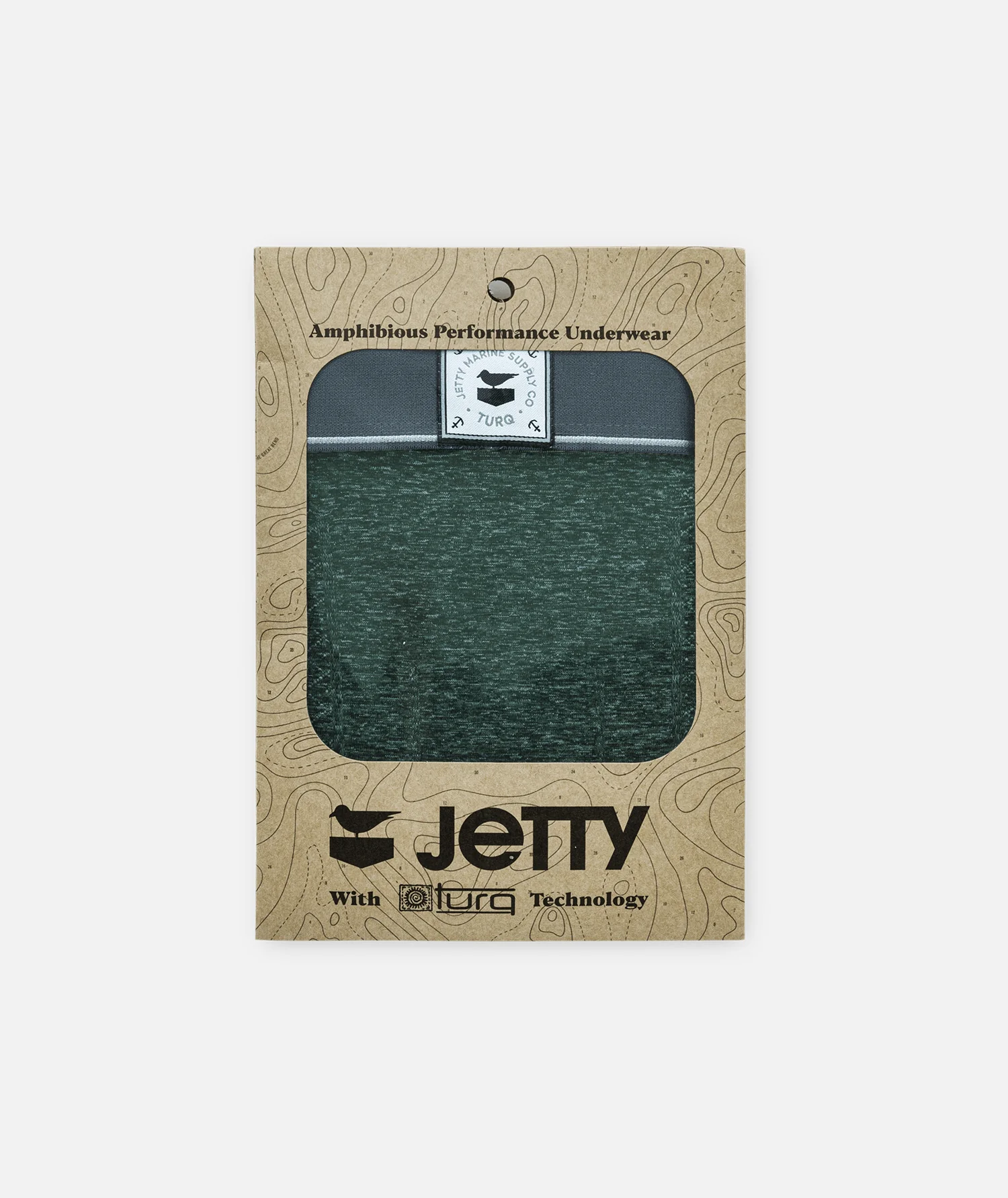 Jetty x Turq Amphibious Performance Briefs - Forest Green - Image 3