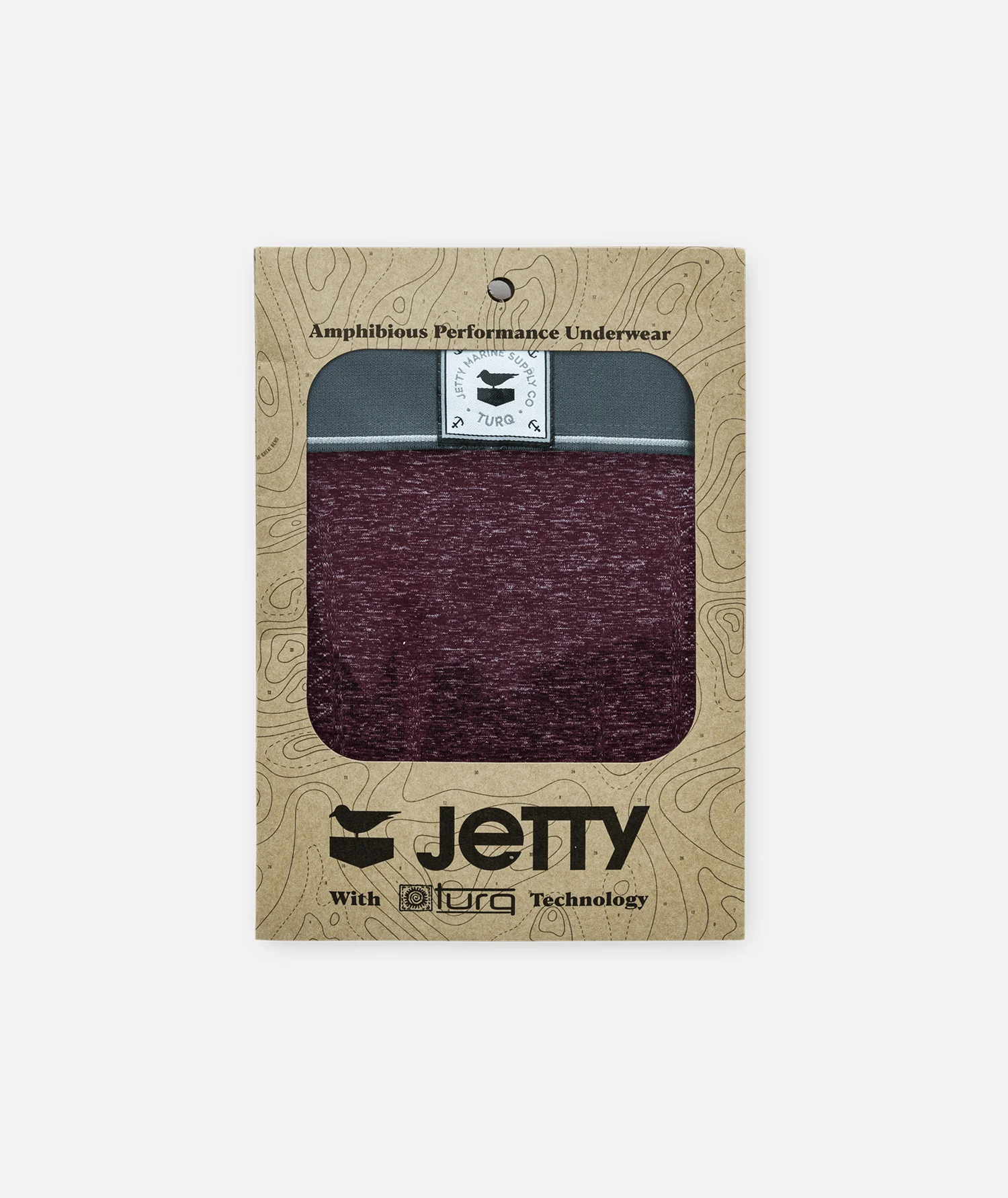 Jetty x Turq Amphibious Performance Briefs - Malbec - Image 3