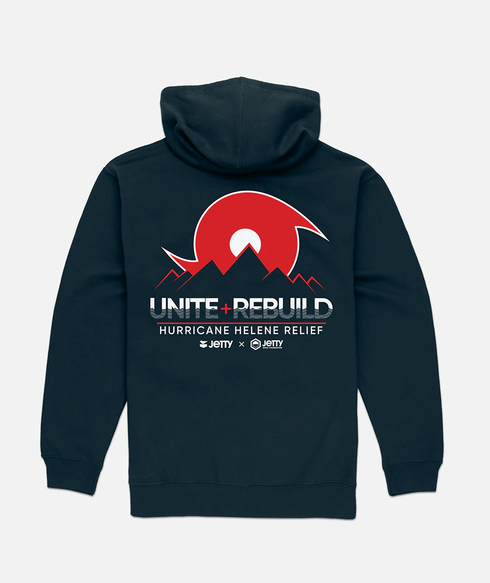 JRF Hurricane Helene Relief Hoodie - Navy - Image 3