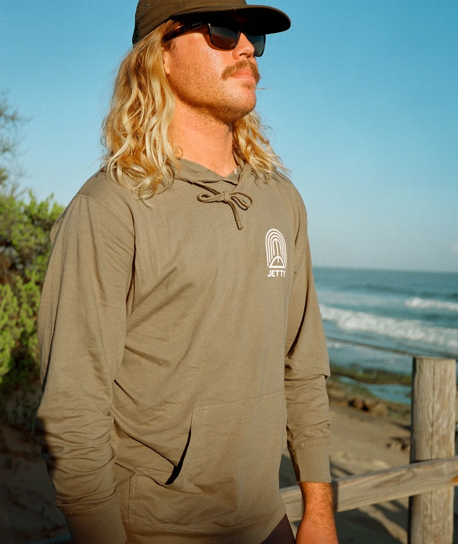 Komorebi Tee Hoodie - Olive - Image 3