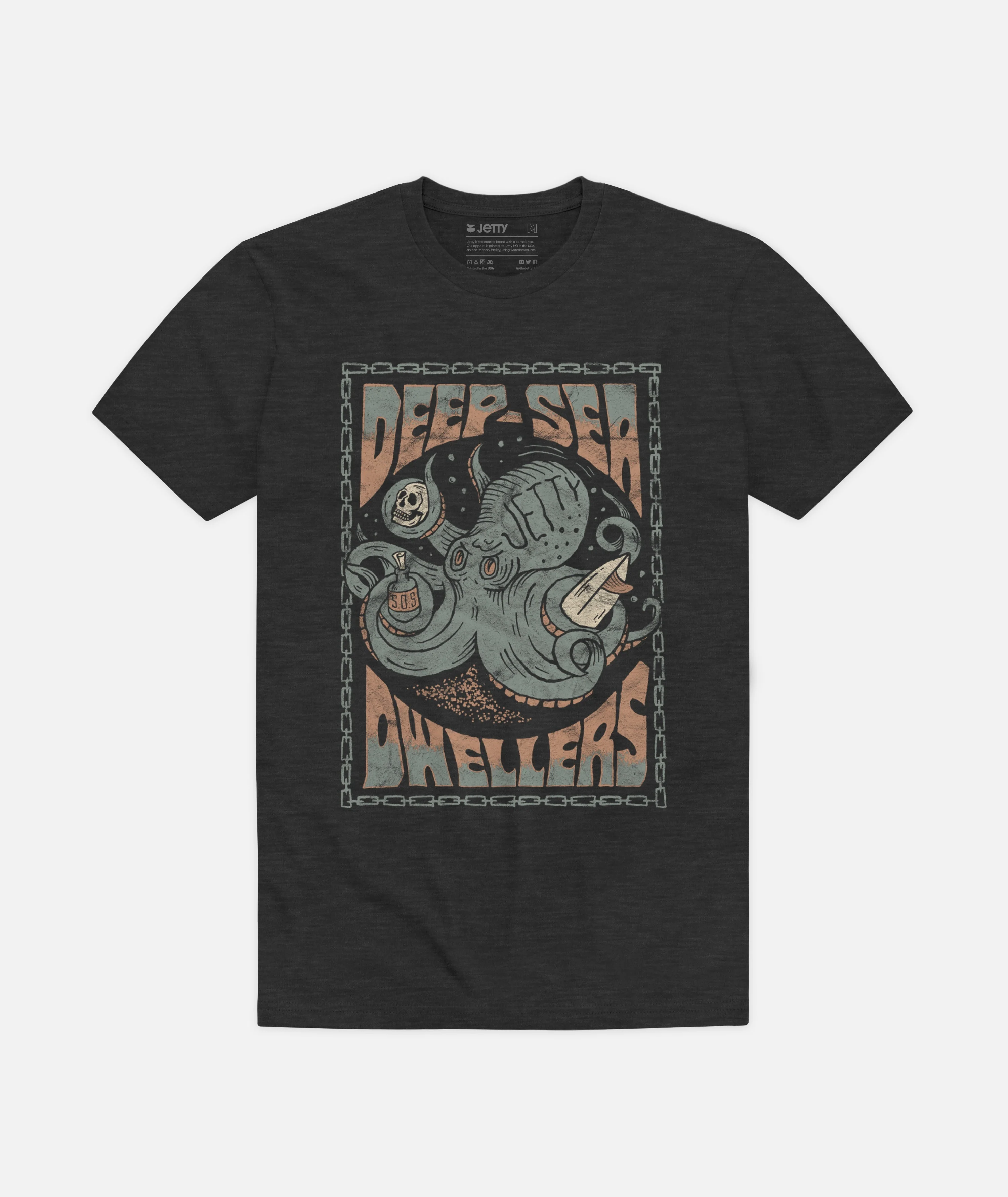 Grom Kraken Tee - Charcoal