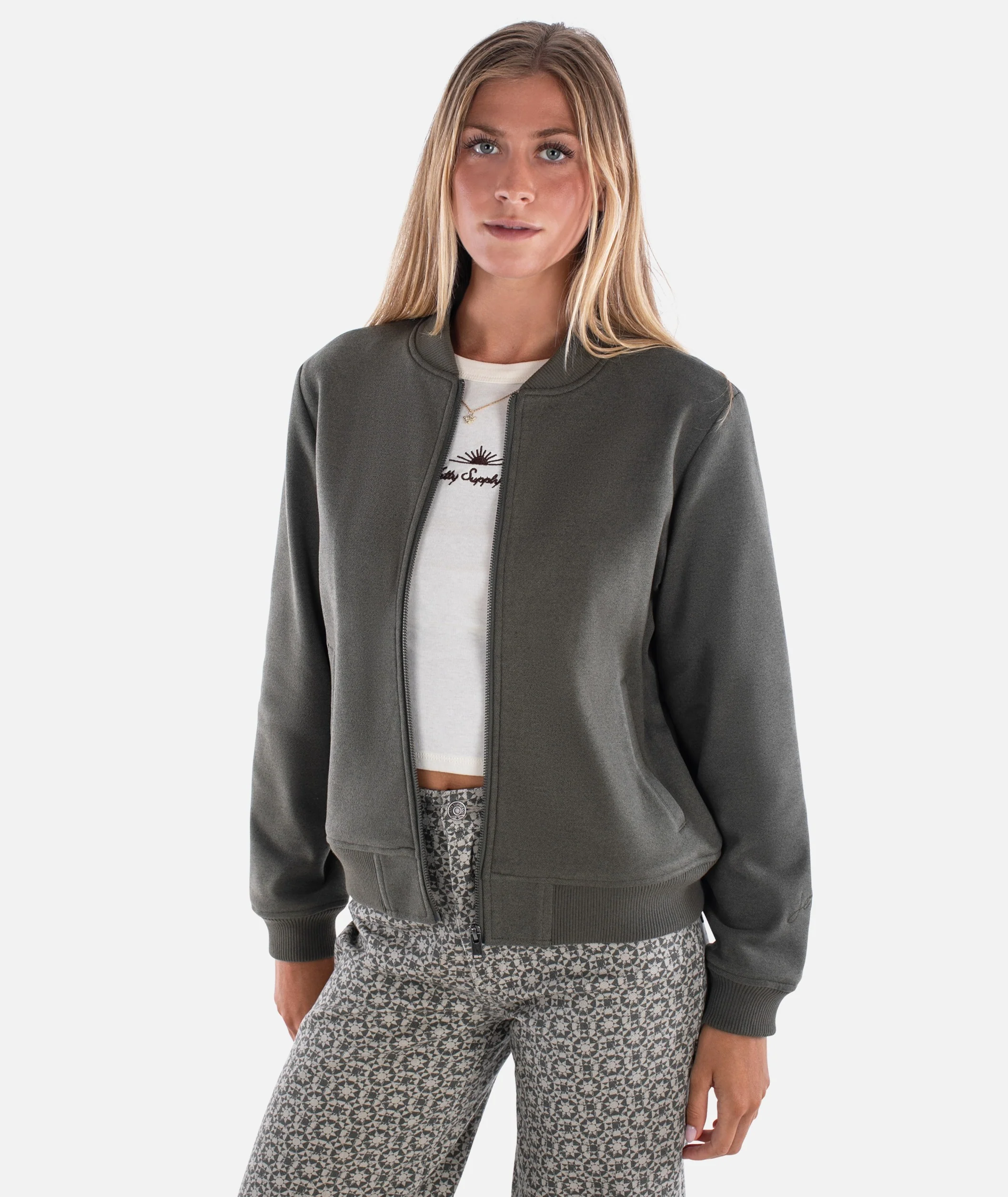 Langco Bomber Jacket - Olive - Image 4