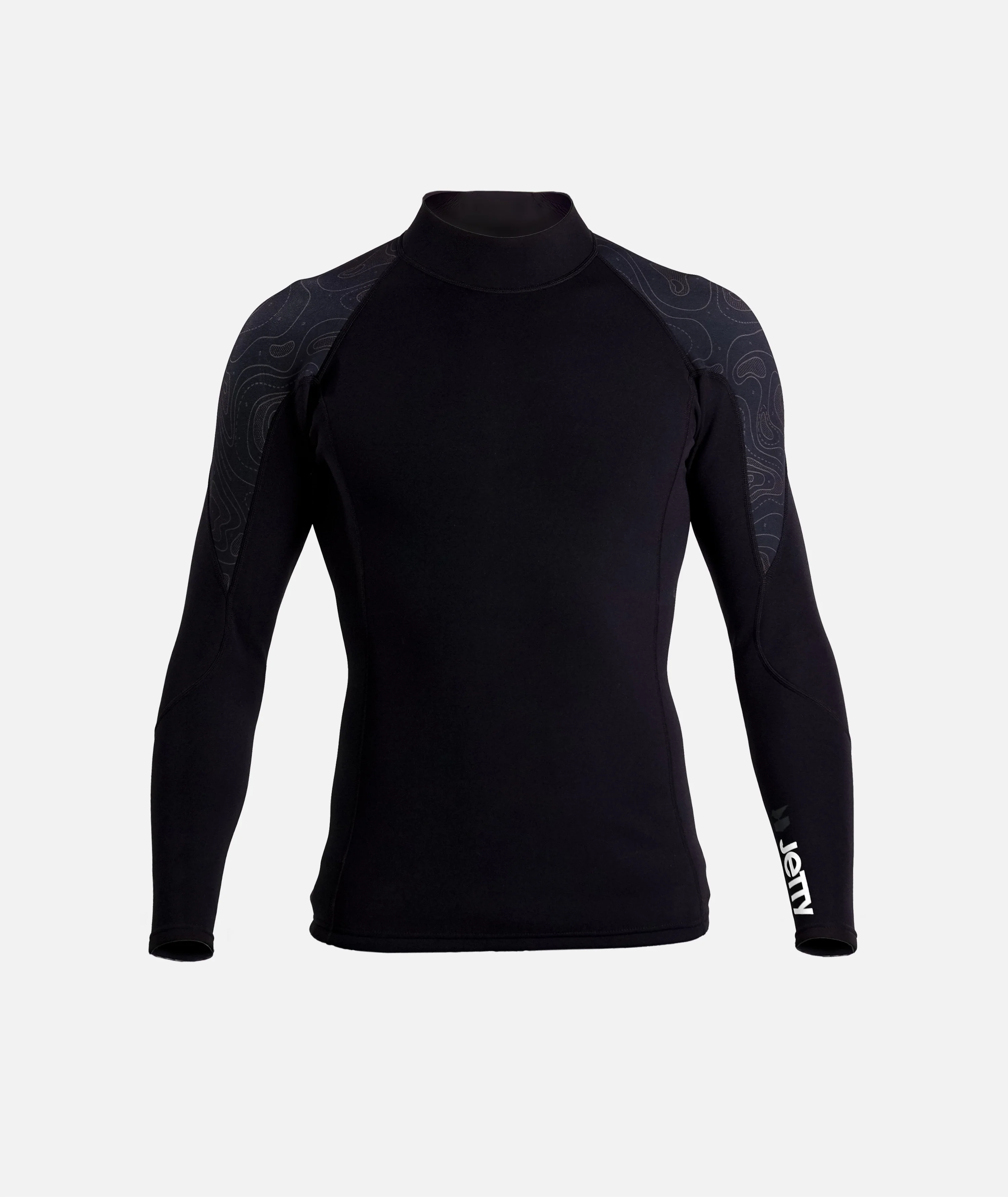 Long Sleeve Wetsuit Top - Black - Image 3