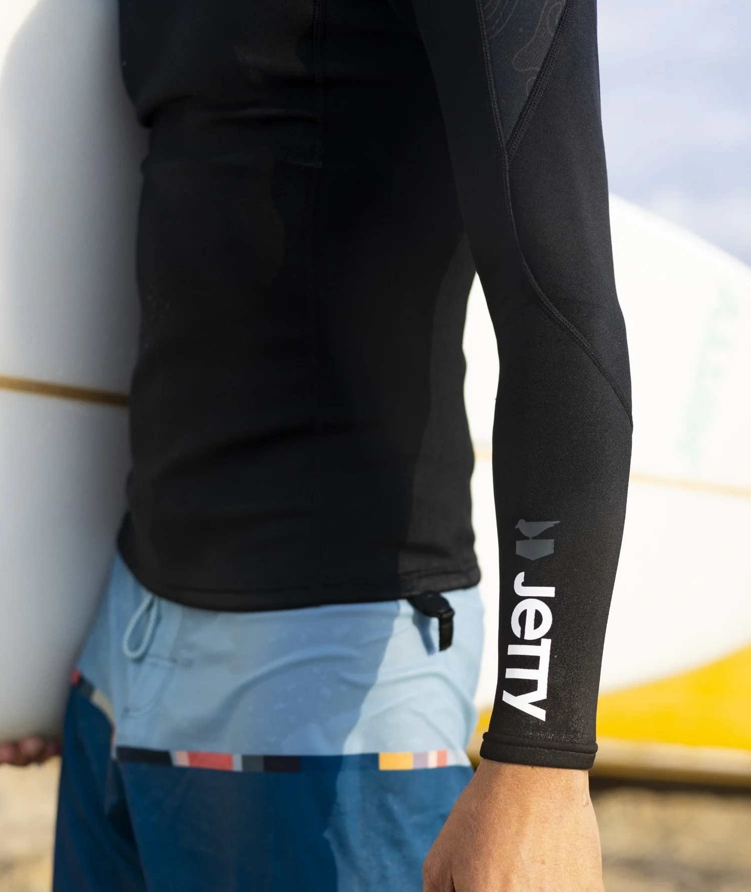 Long Sleeve Wetsuit Top - Black - Image 6