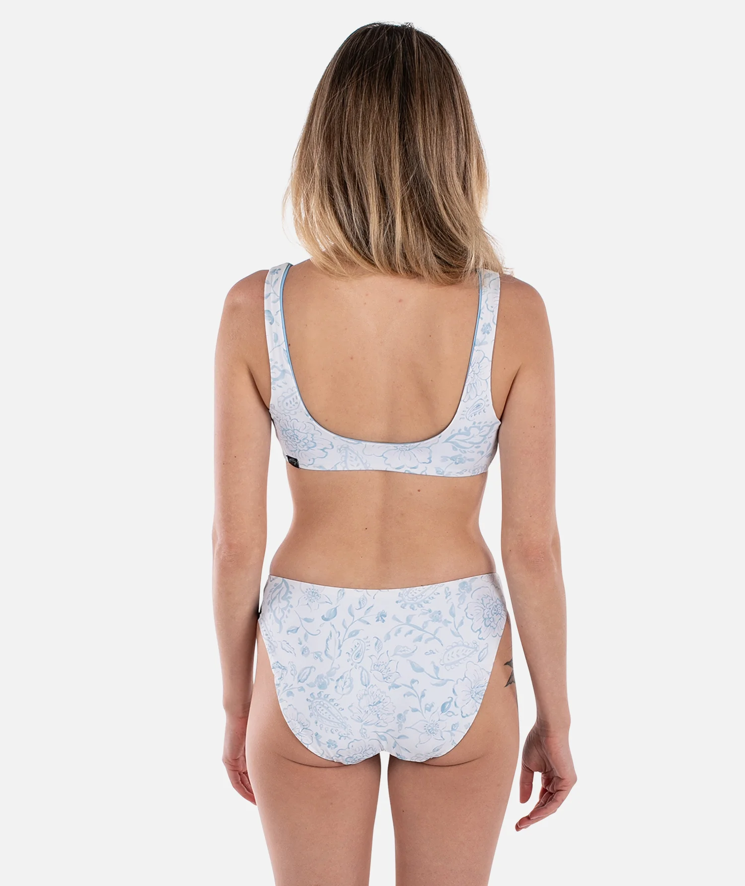 Lou Reversible Bikini Top - Blue - Image 3