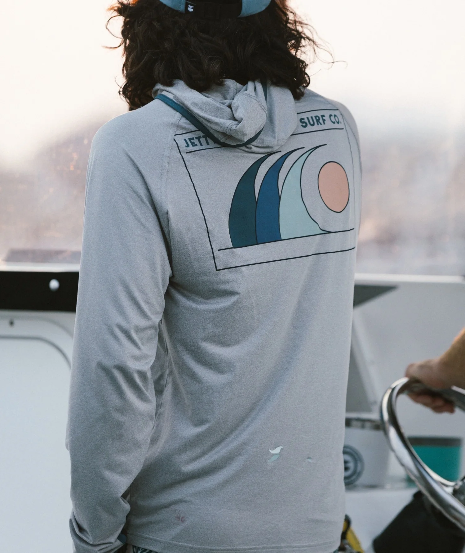 Mahi UV Tech Hoodie - Grey - Image 6