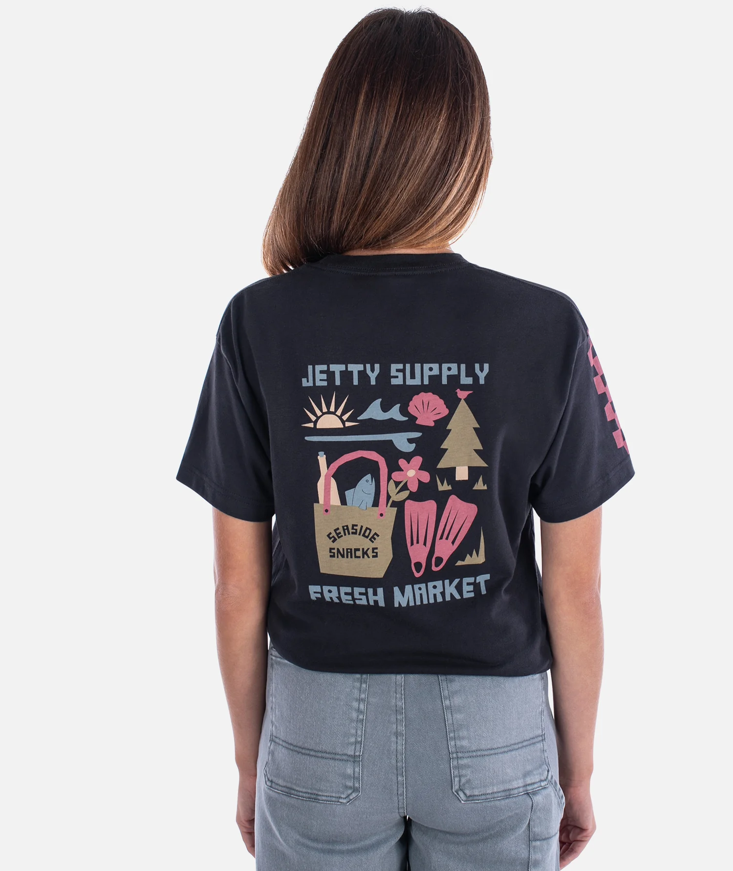 Market Tee - Charcoal - Image 2