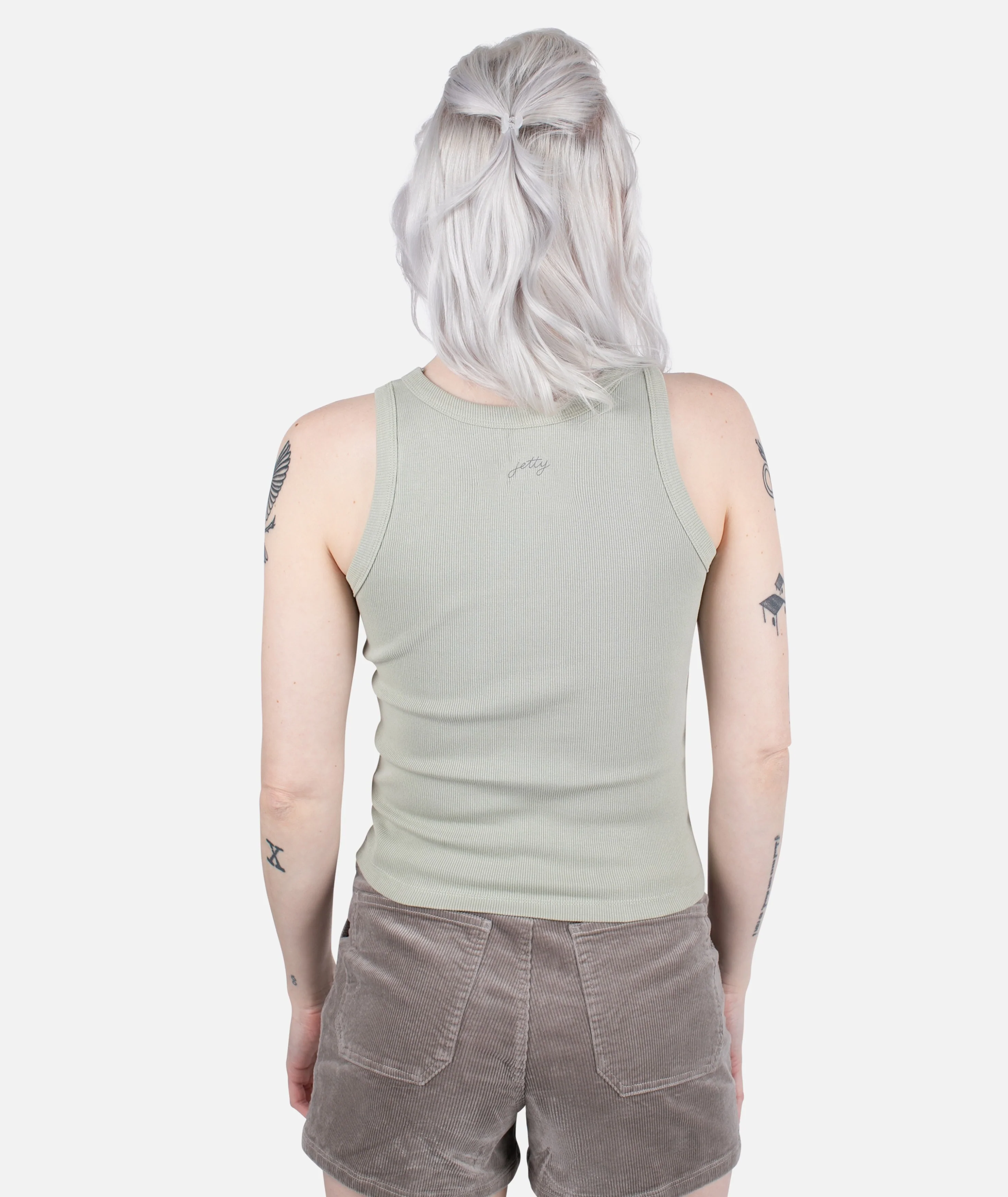 Mertini Microrib Tank - Sage - Image 2
