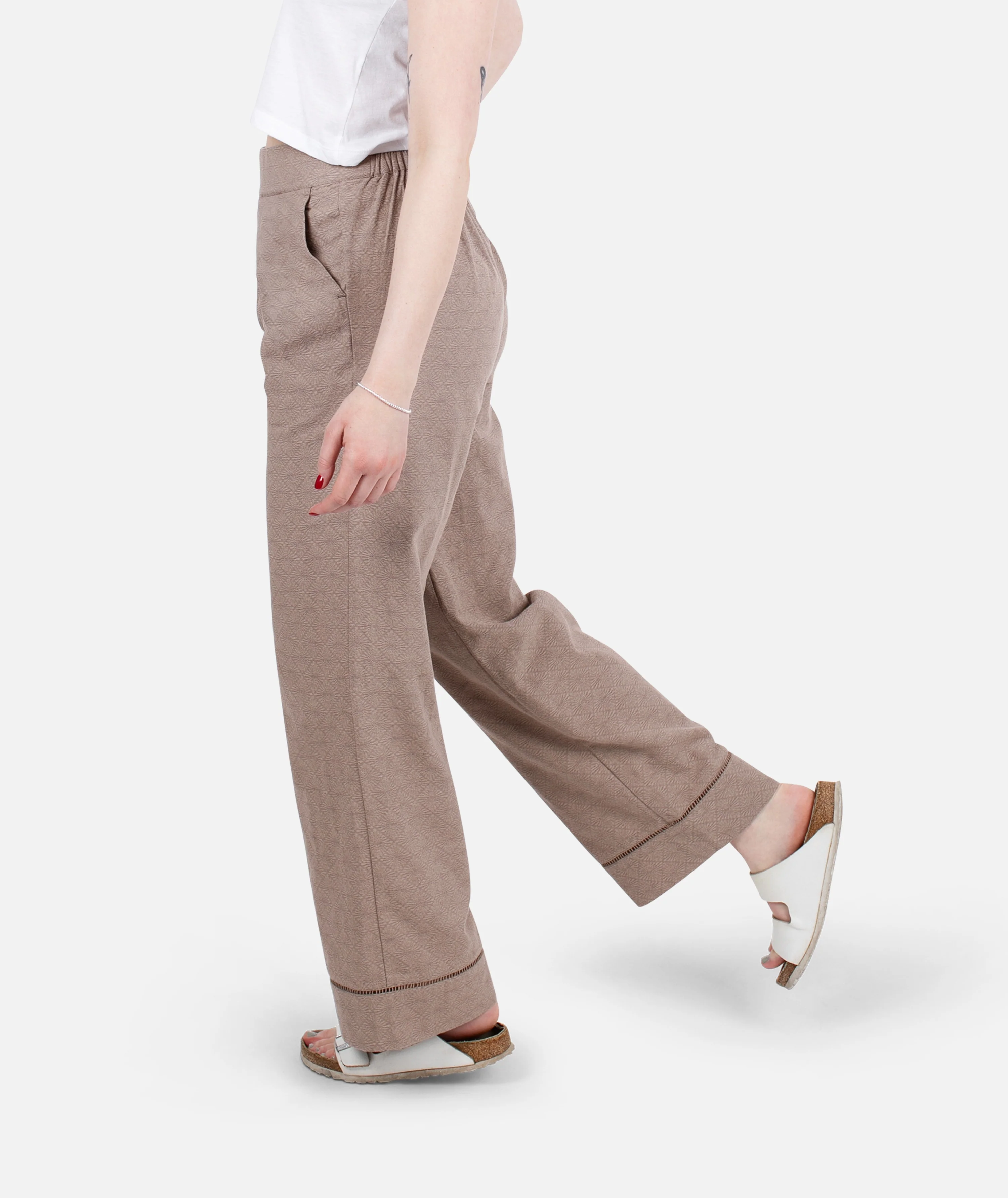 Montauk Jacquard Pant - Brown - Image 2