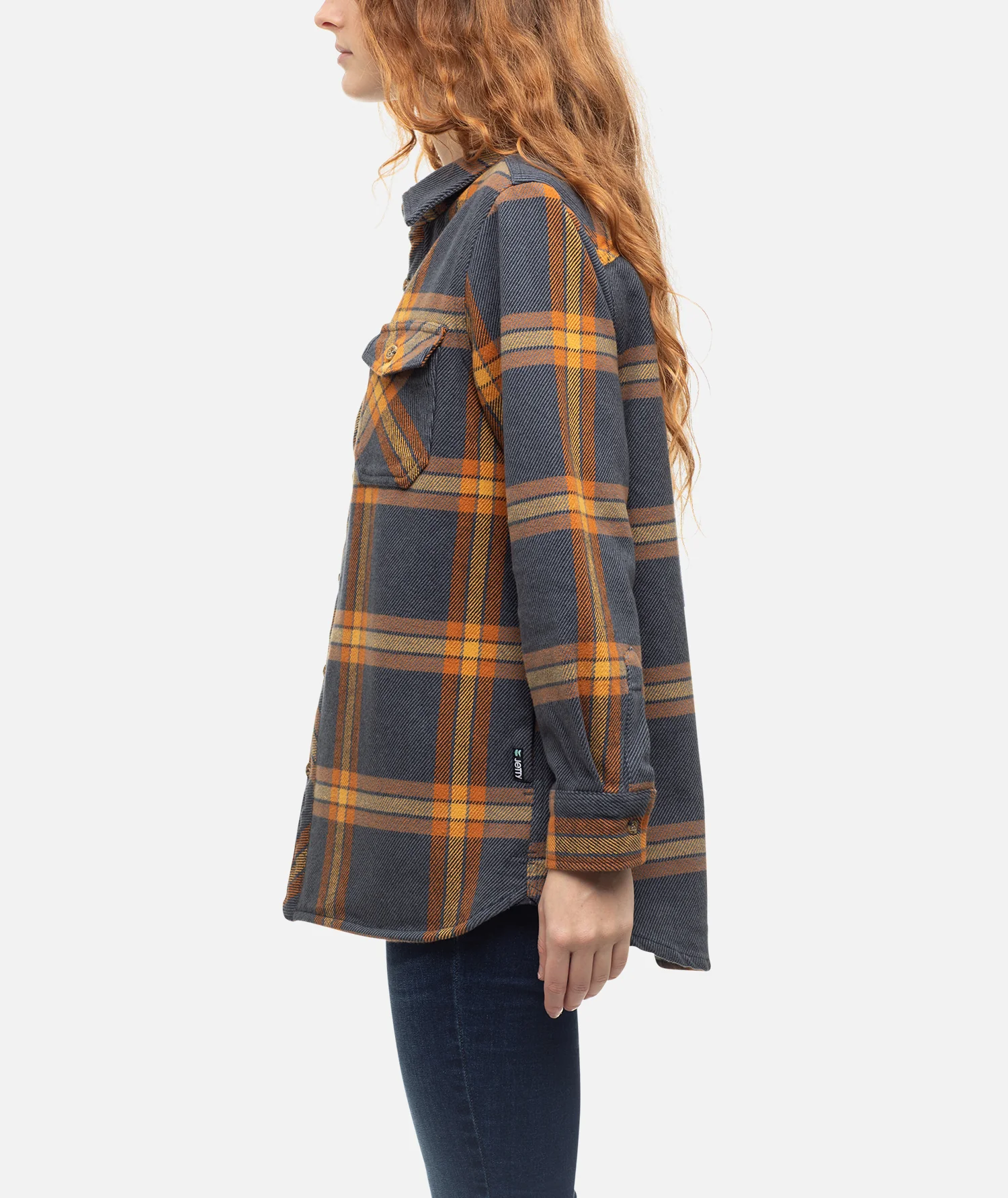 Newport Flannel Top - Iron - Image 2