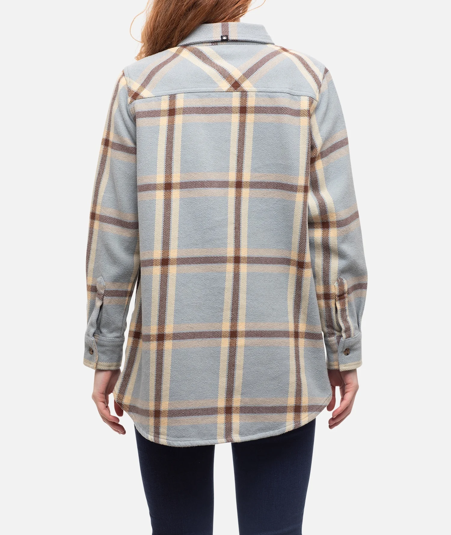 Newport Flannel Top - Light Blue - Image 3