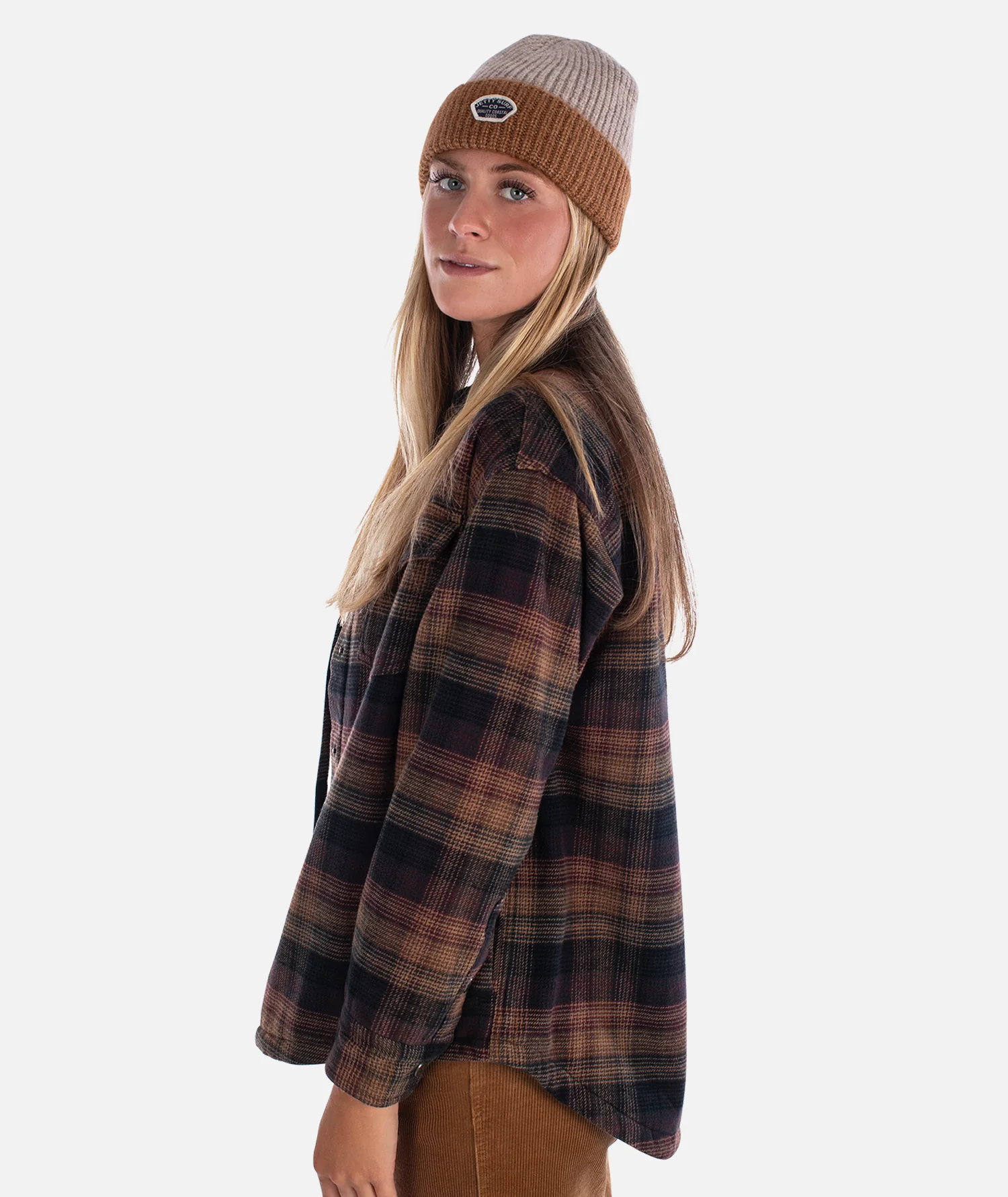 Nivean Flannel Jacket - Brown - Image 3