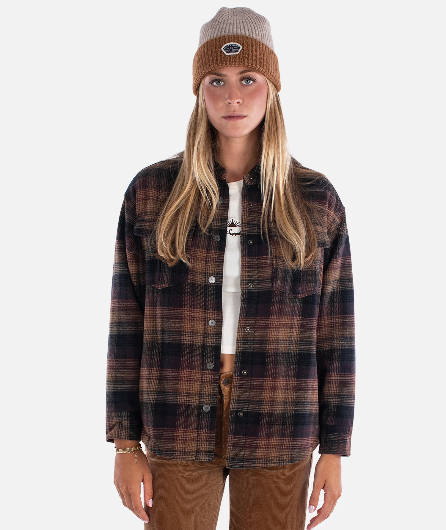 Nivean Flannel Jacket - Brown - Image 4