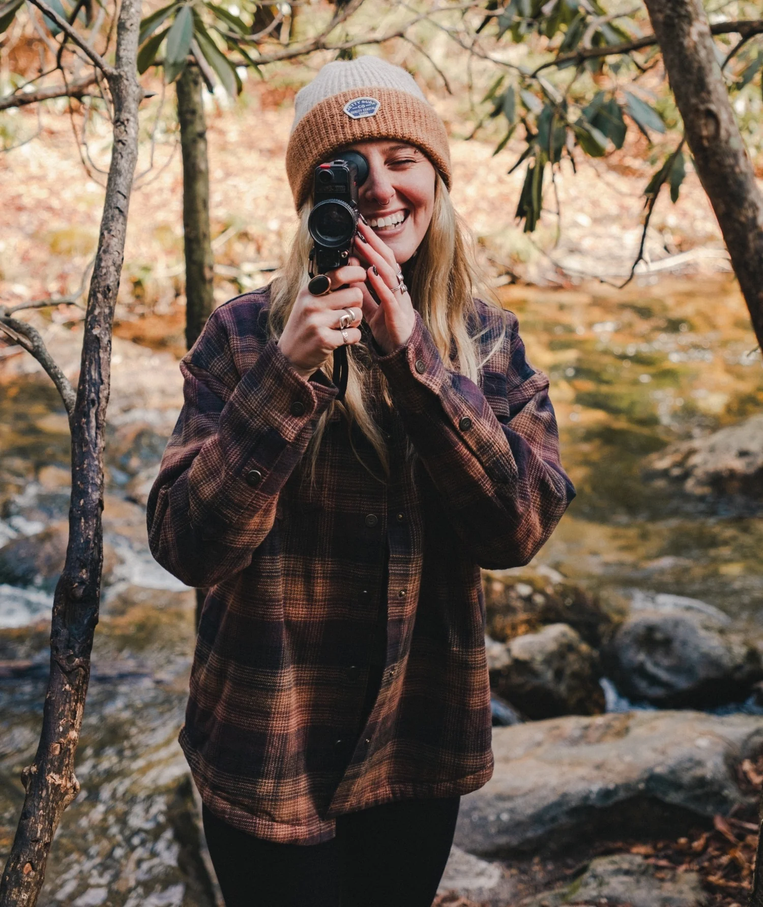 Nivean Flannel Jacket - Brown - Image 5