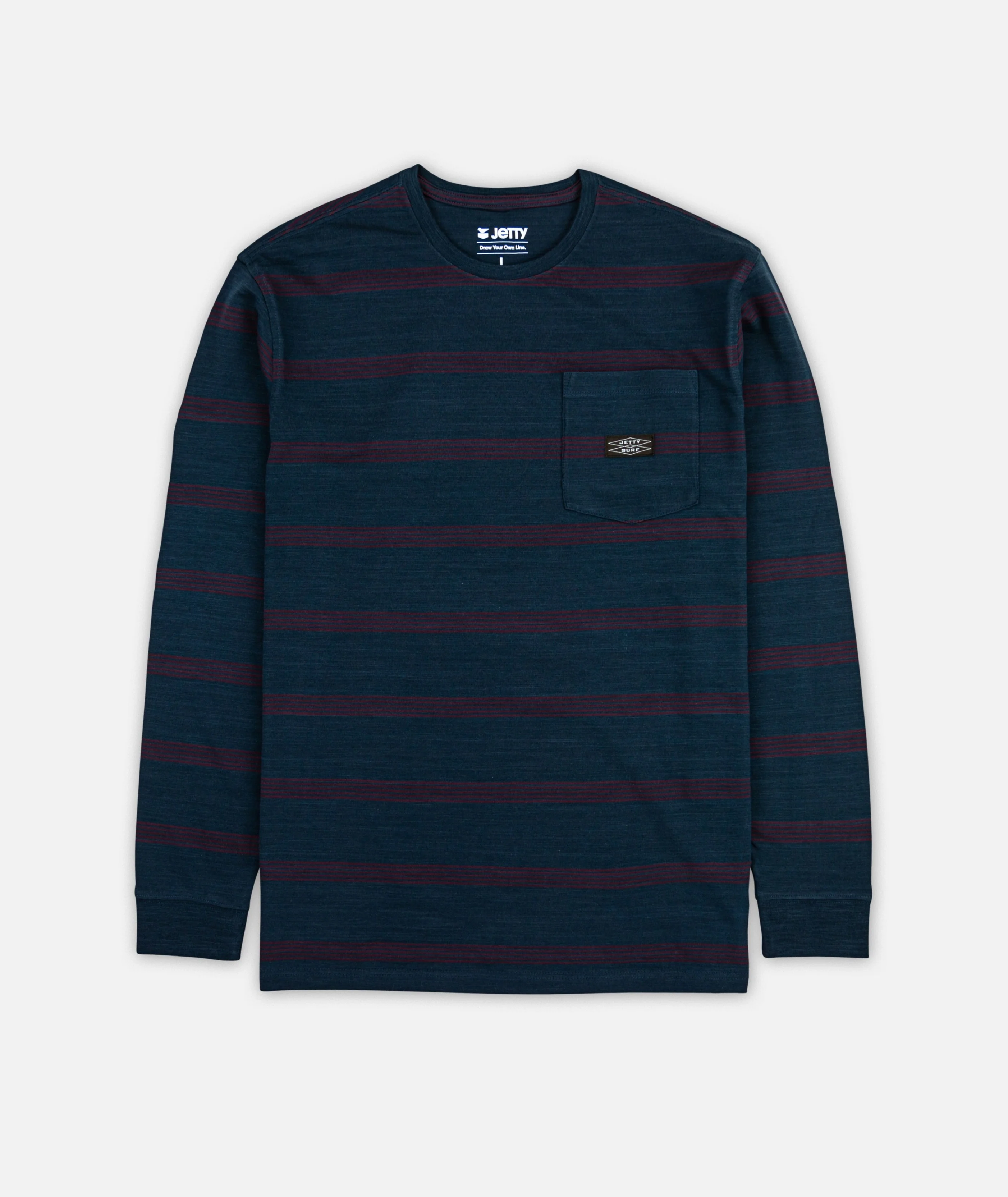 Pehala Slub Long Sleeve Tee - Navy
