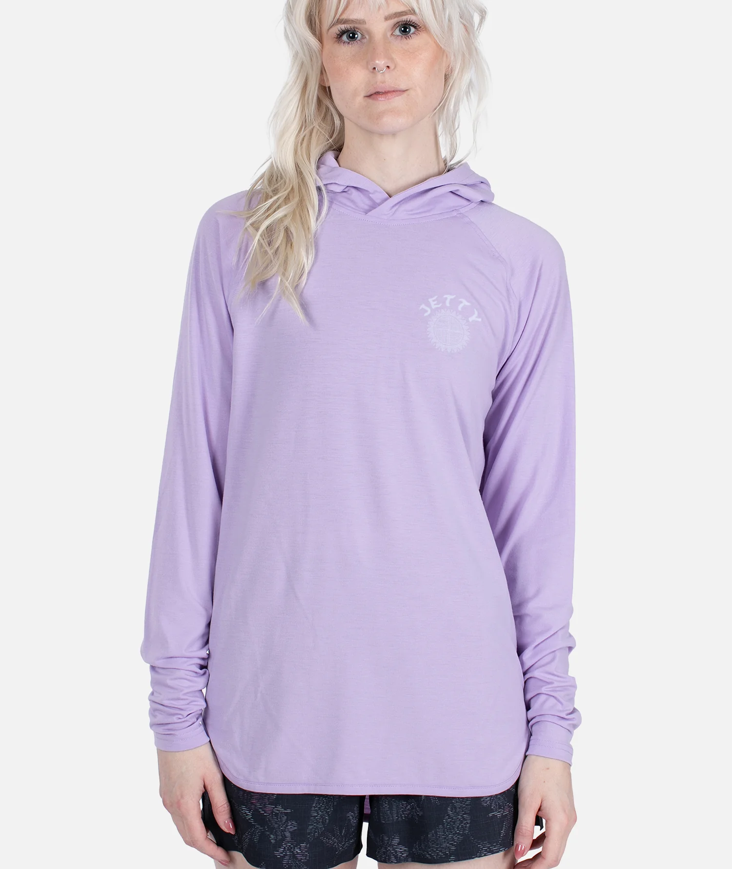 Radial Hooded UV Shirt - Lavender - Image 4