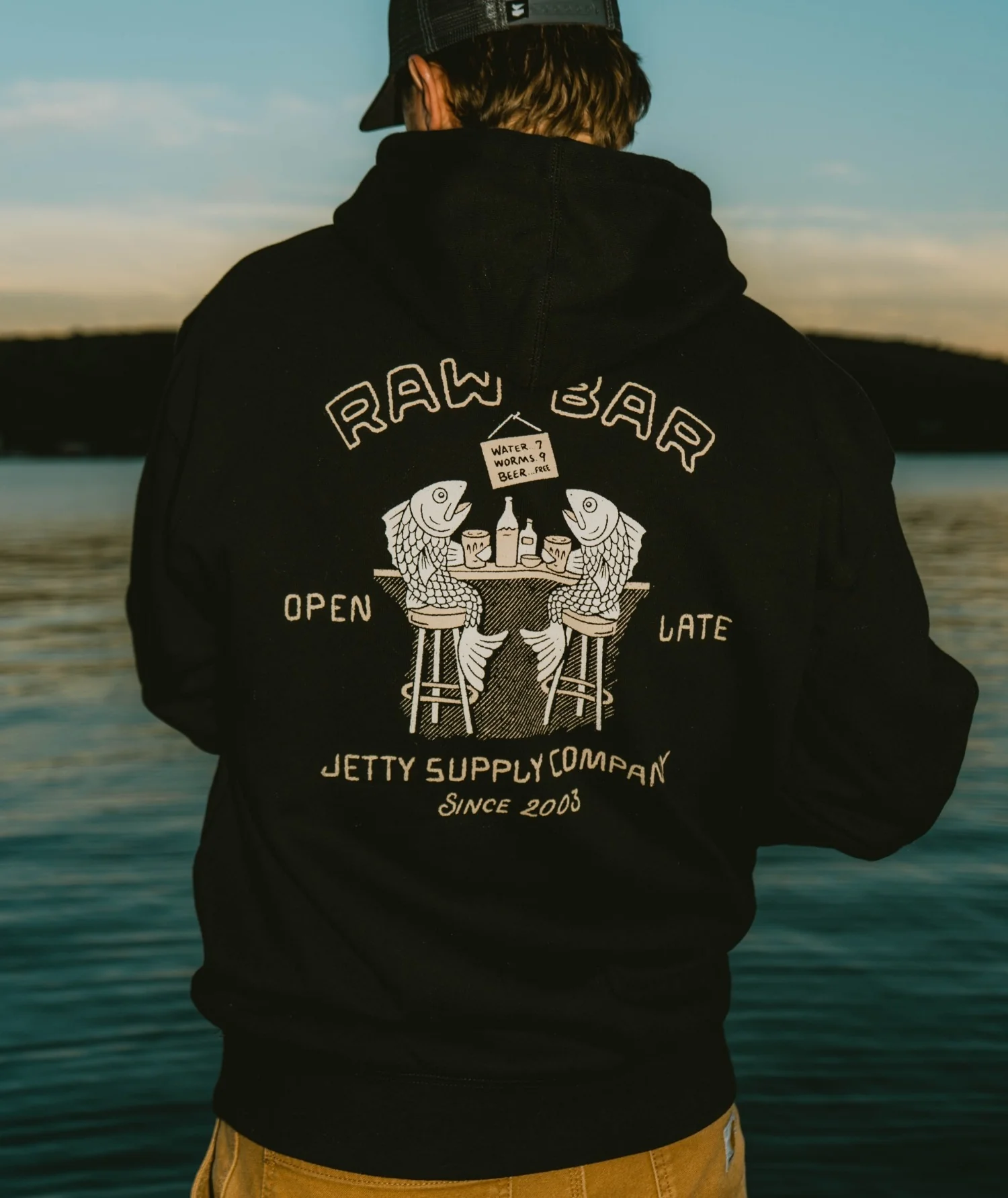 Raw Bar Hoodie - Black - Image 3