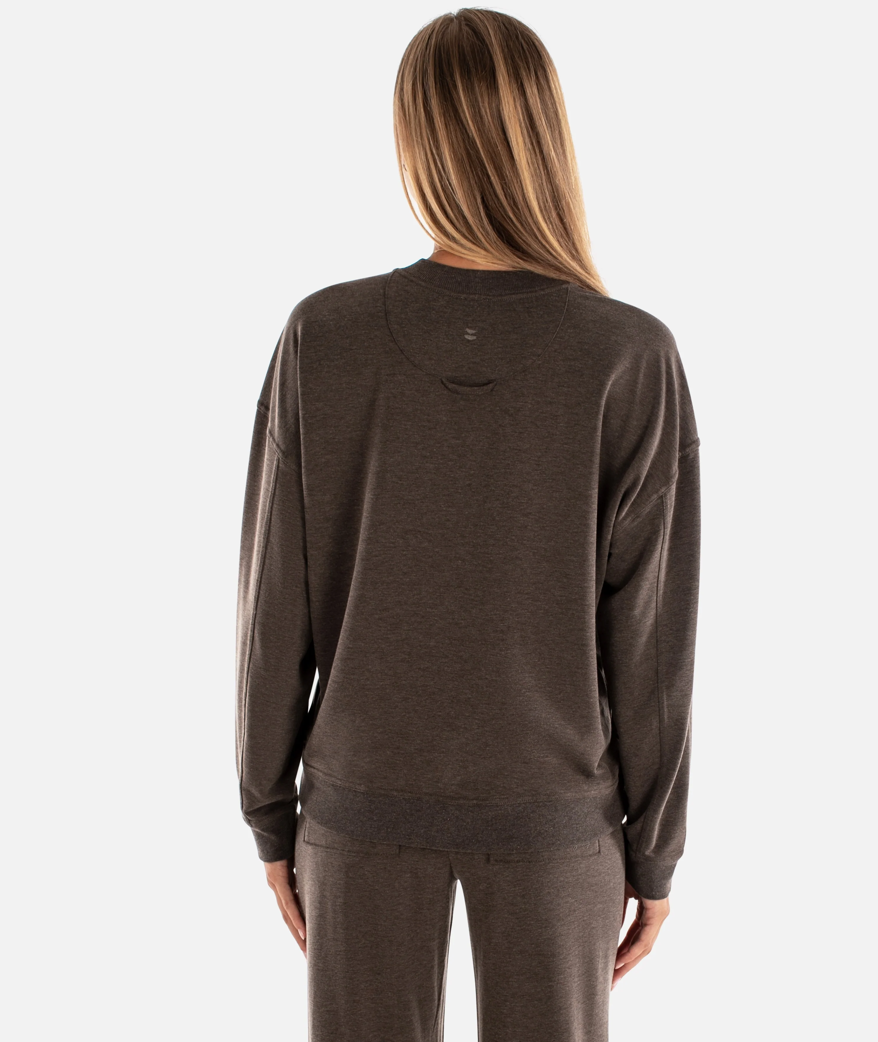Rosewood Crewneck Sweatshirt - Brown - Image 3