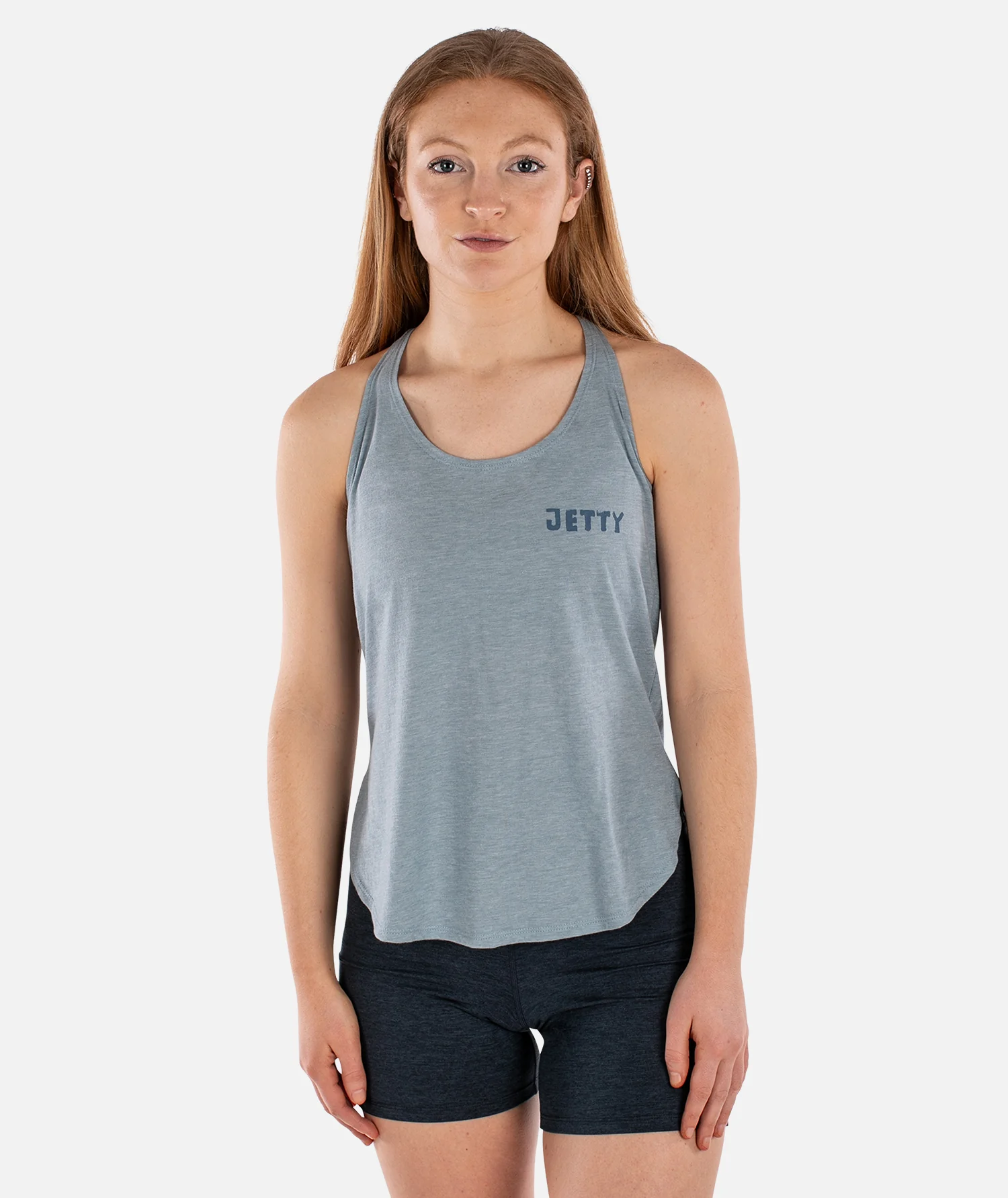 Runes Slouchy Tank - Stonewash Denim - Image 2
