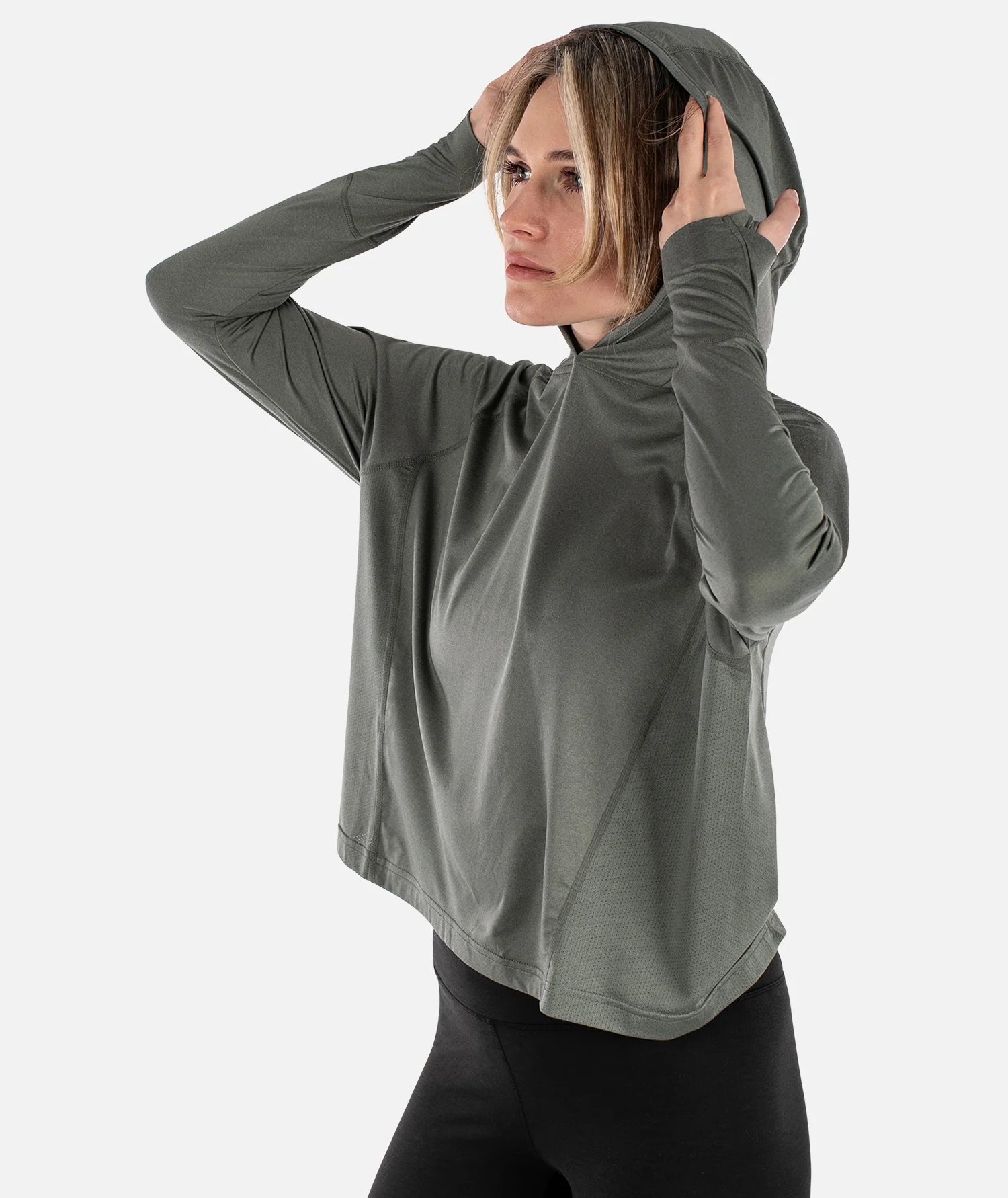 Sadie Performance UV Hoodie - Agave - Image 3