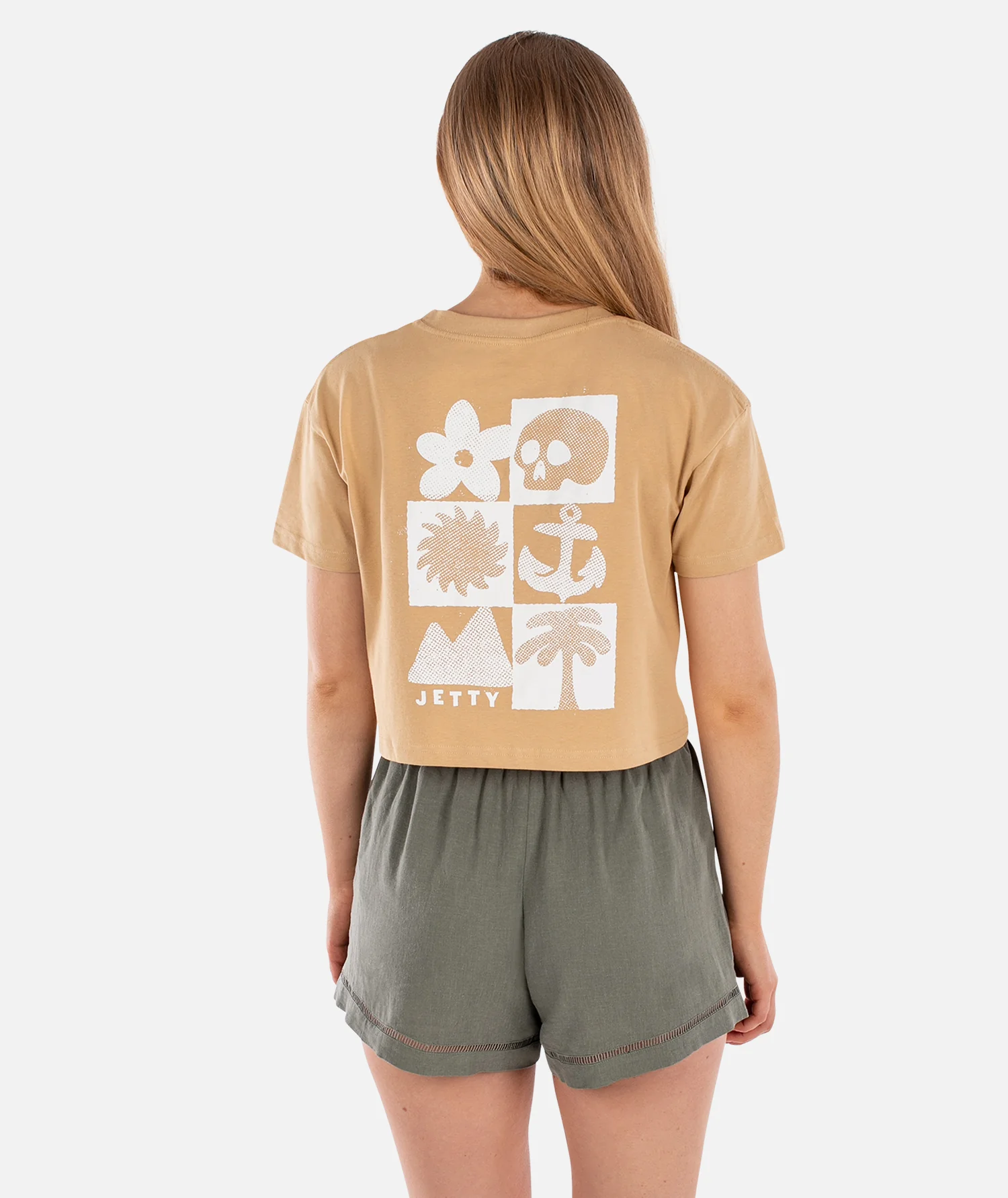 Salty Soul Crop Tee - Gold