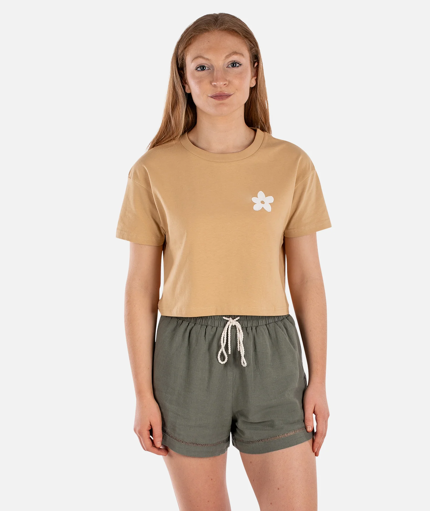 Salty Soul Crop Tee - Gold - Image 2