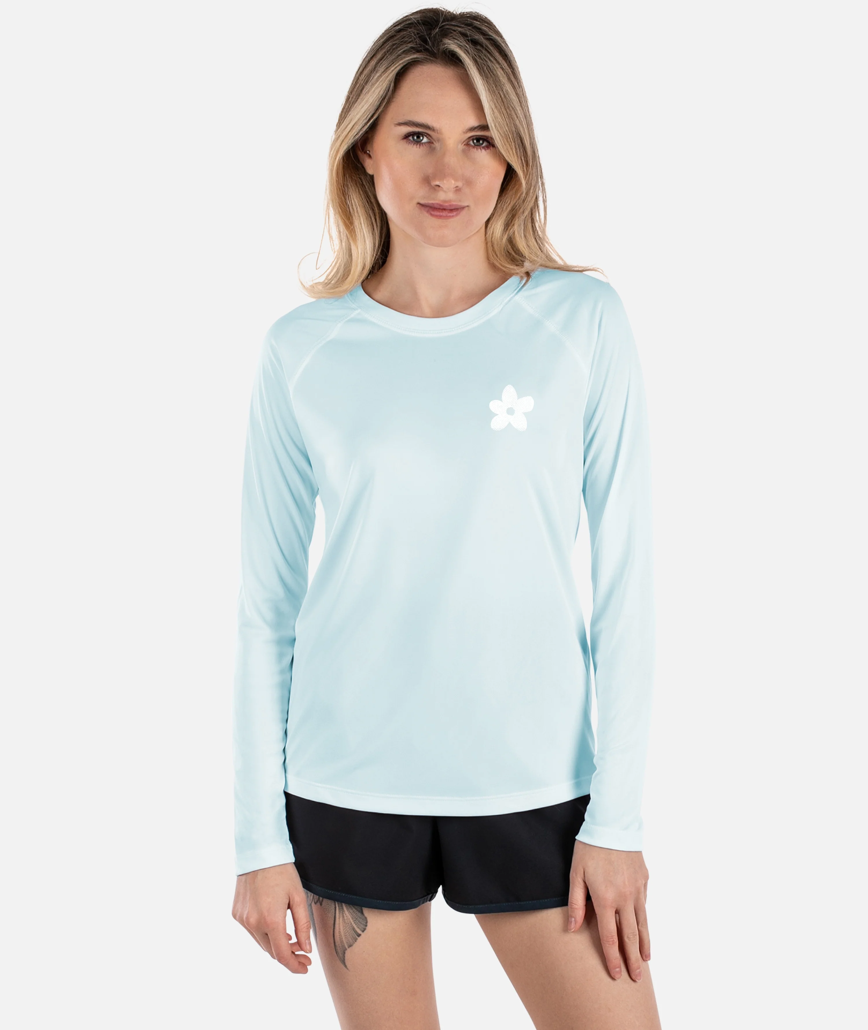 Salty Soul UV Long Sleeve - Columbia Blue - Image 2