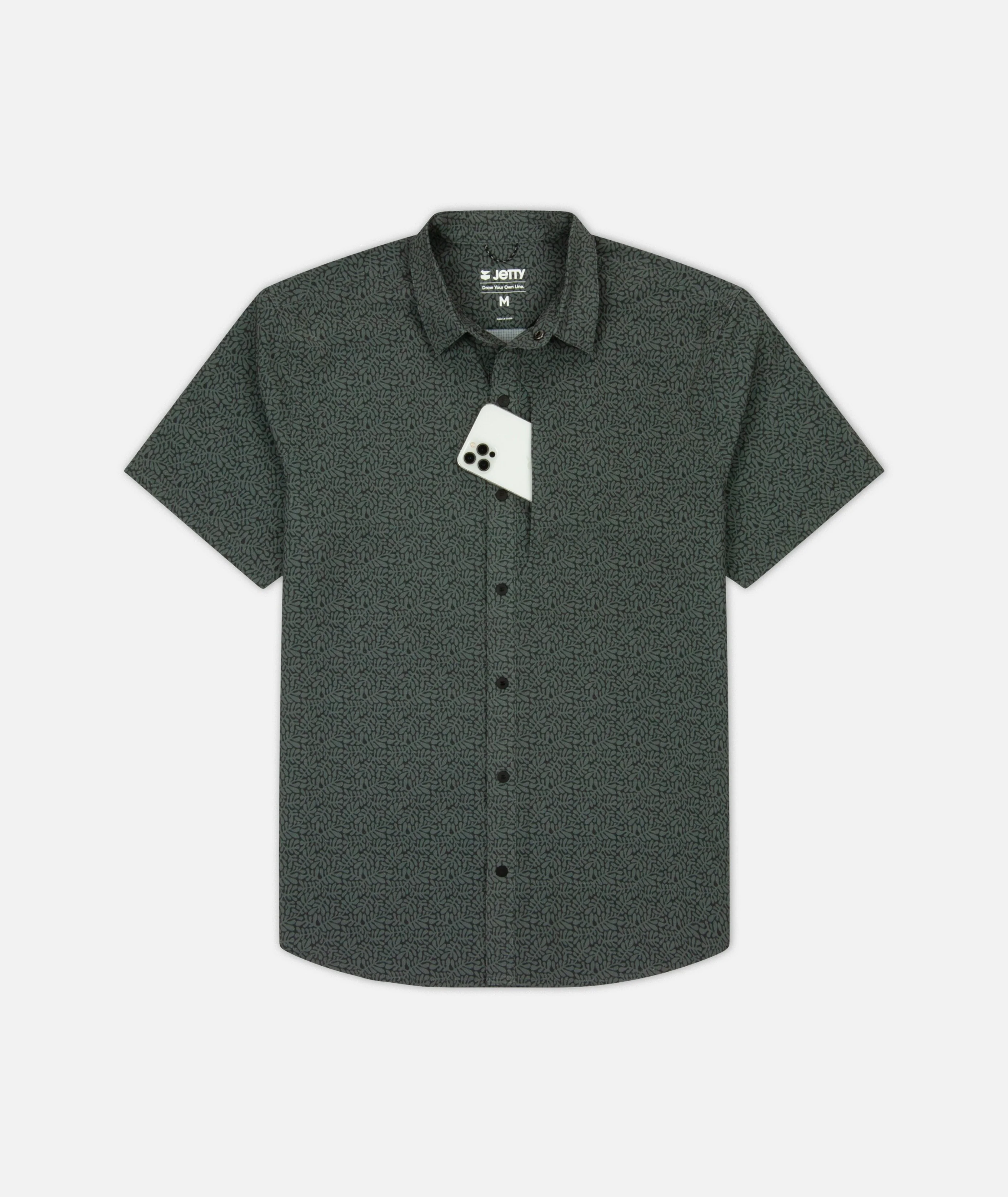 Sandspit Tech Shirt - Charcoal - Image 4