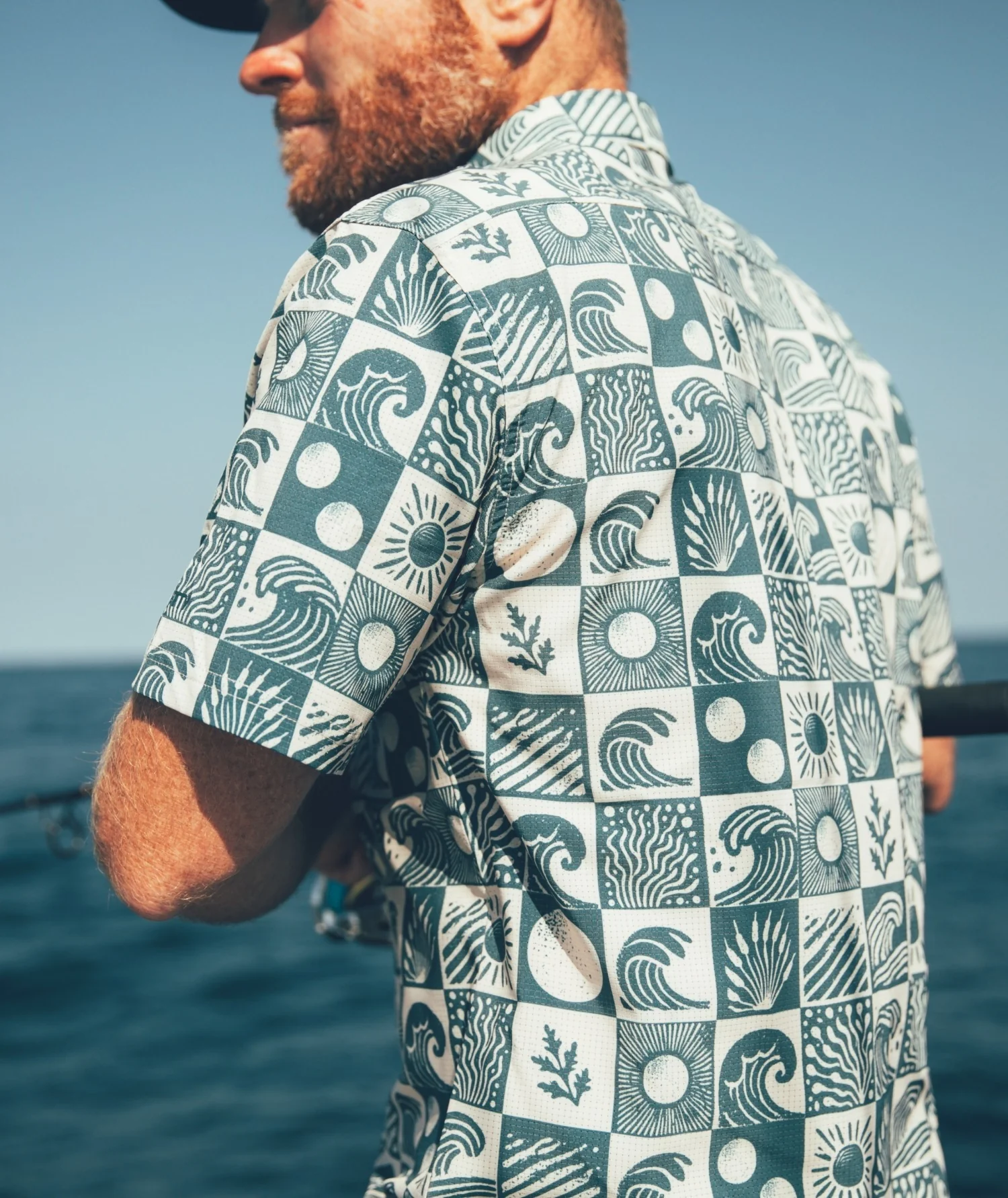 Sandspit Tech Woven Shirt - Oyster Blue - Image 3