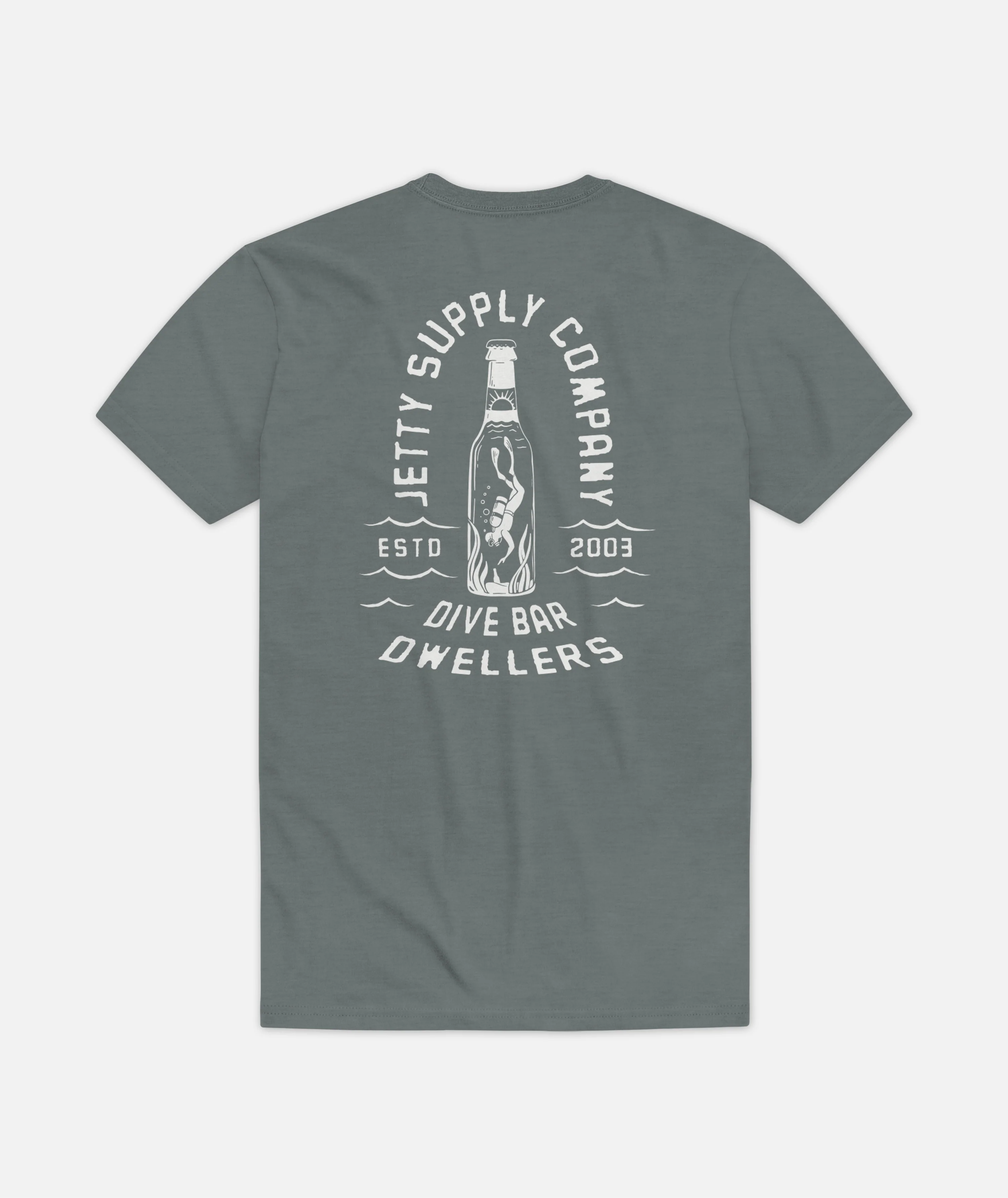 Scuba Dive Tee - Heather Blue Storm