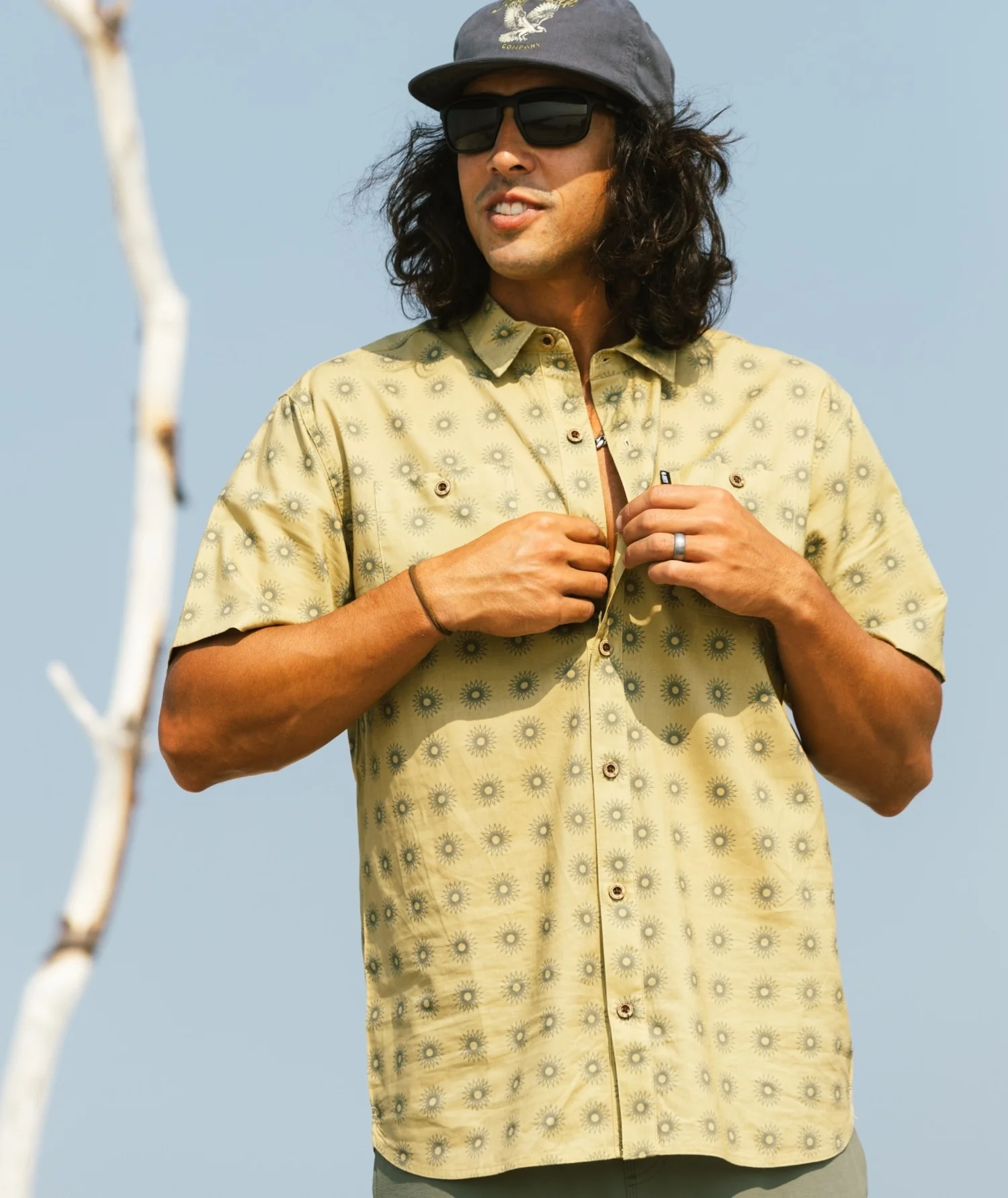 Seabrite Cotton Shirt - Olive - Image 2
