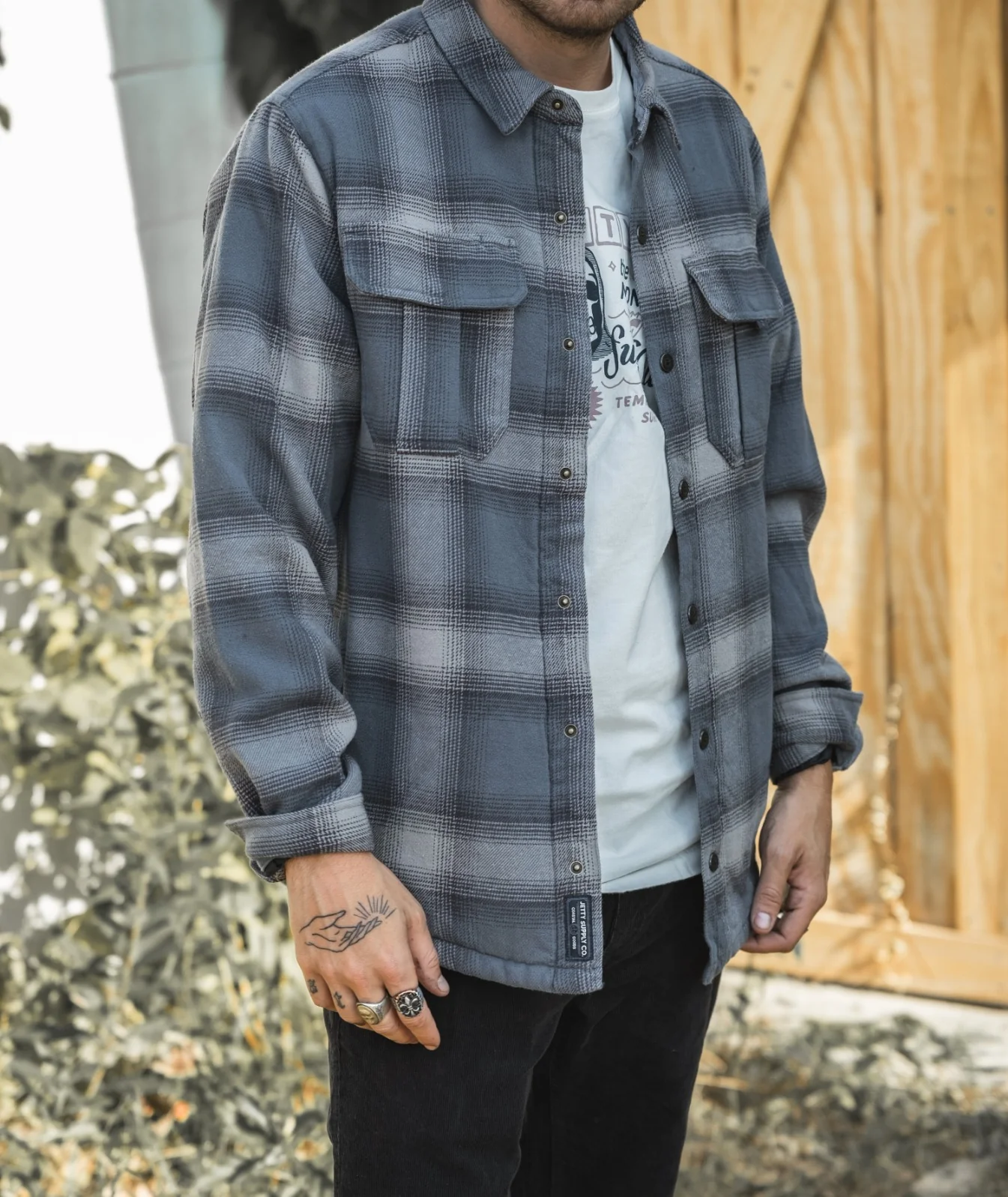 Sherpa Jacket - Grey - Image 3