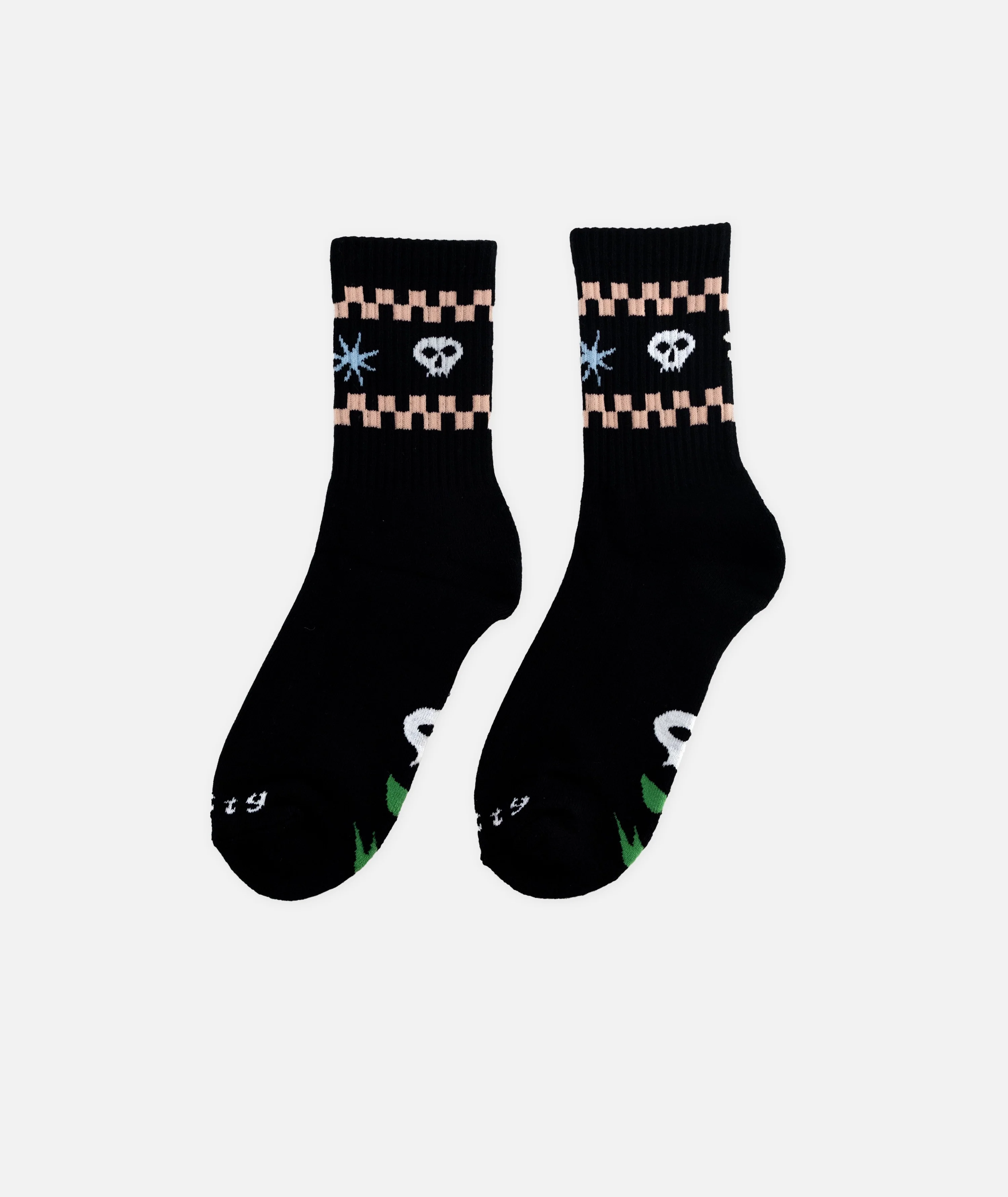 Skull Socks - Black - Image 2