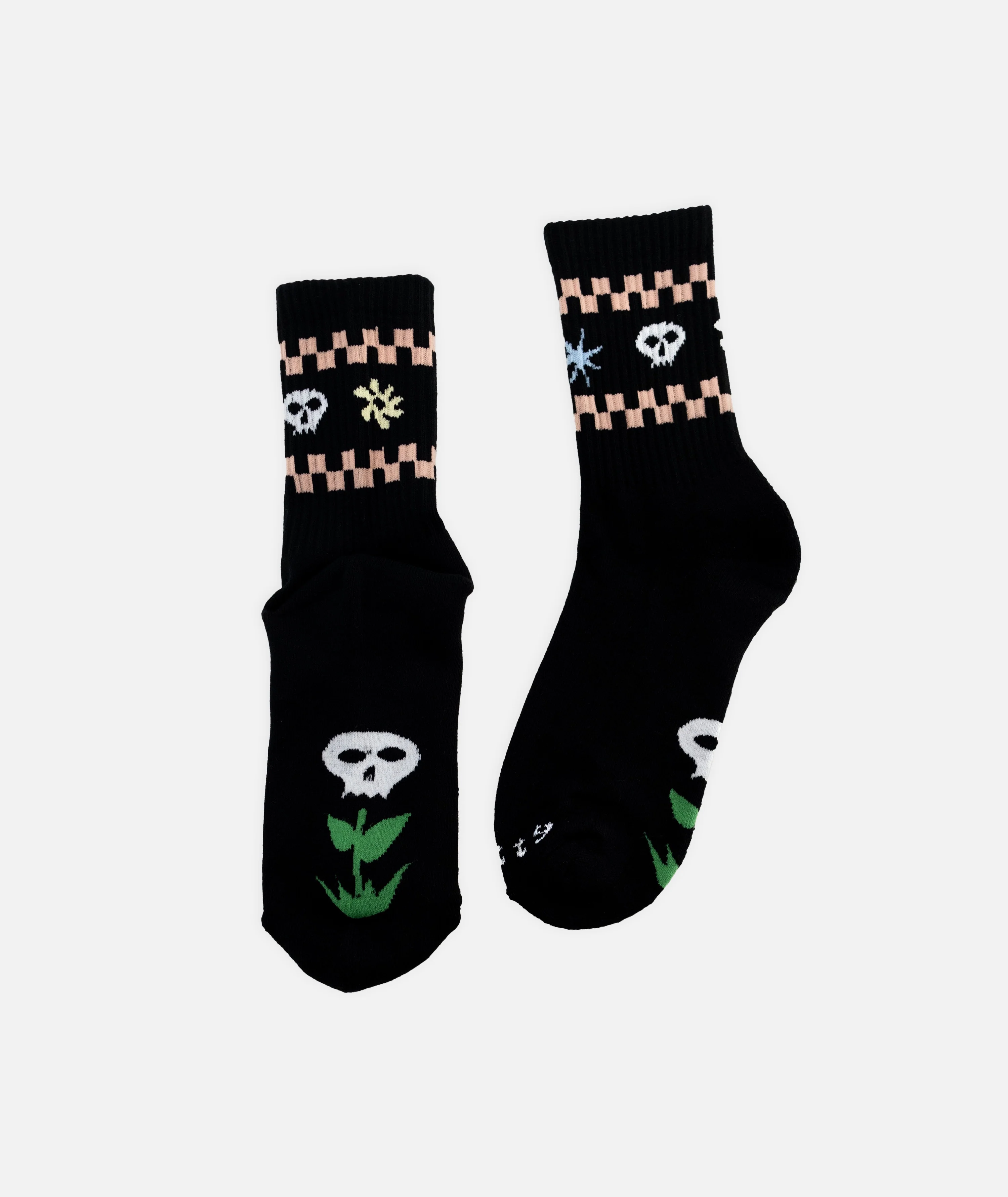 Skull Socks - Black - Image 3
