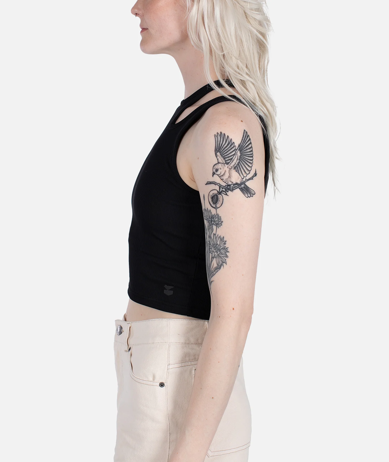 Solstice Ribbed Tank - Carbon - Image 2